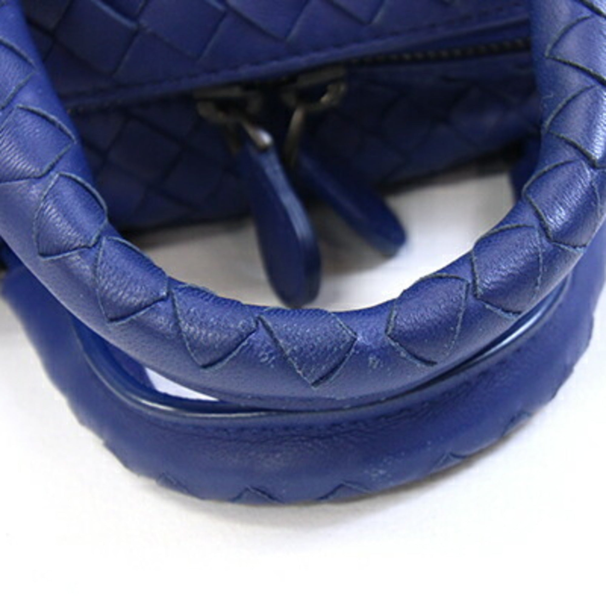 Bottega Veneta Blue Leather Handbag (Pre-Owned)