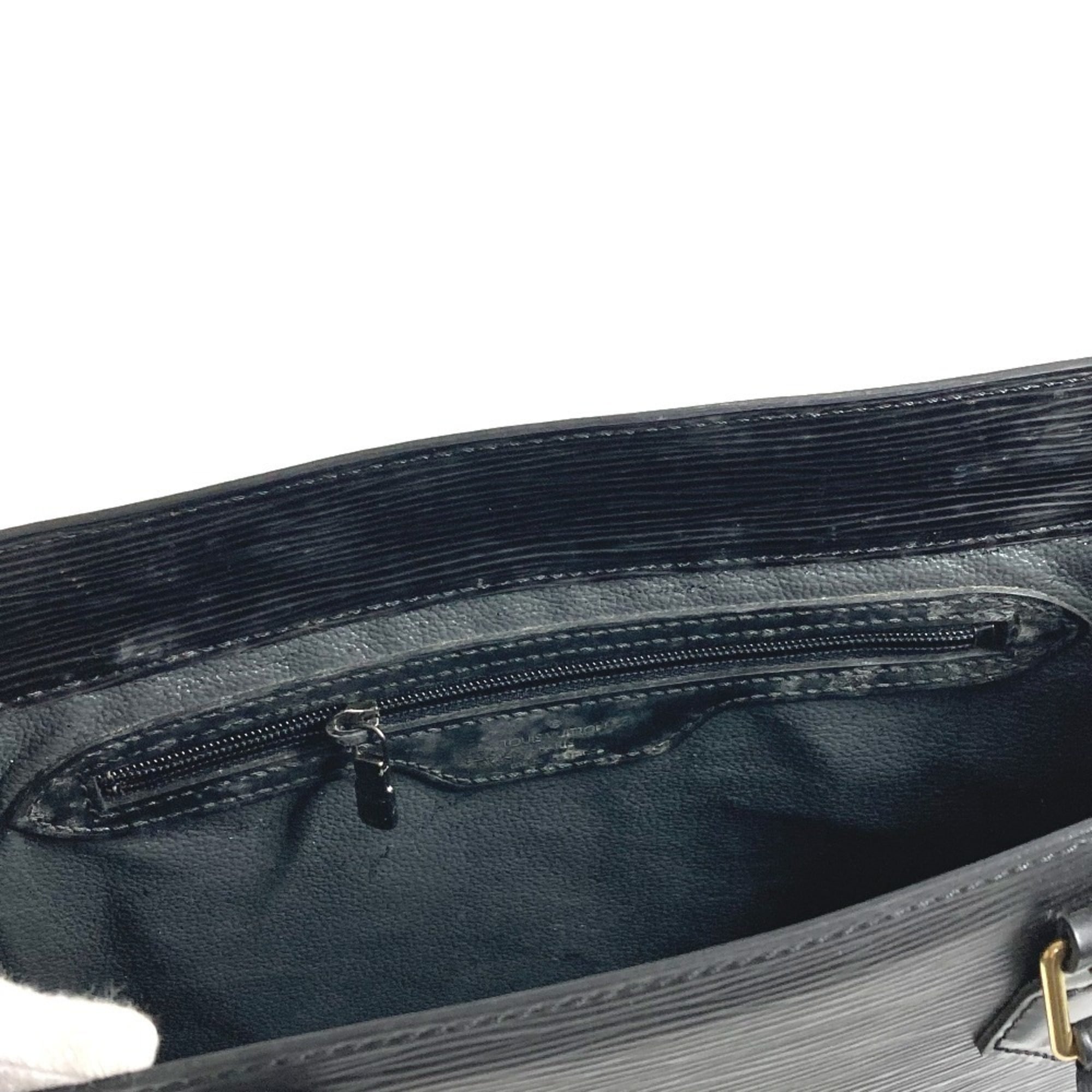 Louis Vuitton Black Epi Leather Handbag Tote Bag (Pre-Owned)