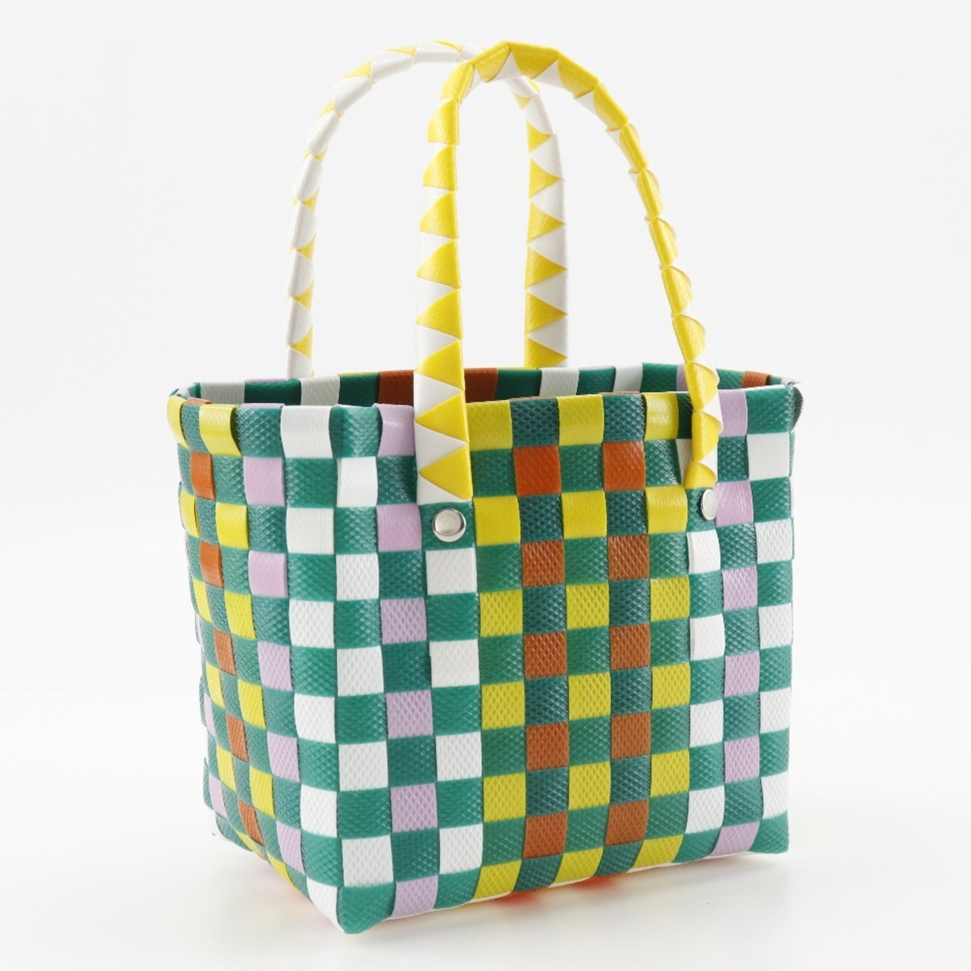 Marni Green Multi-Color Polypropylene Basket Handbag (Pre-Owned)
