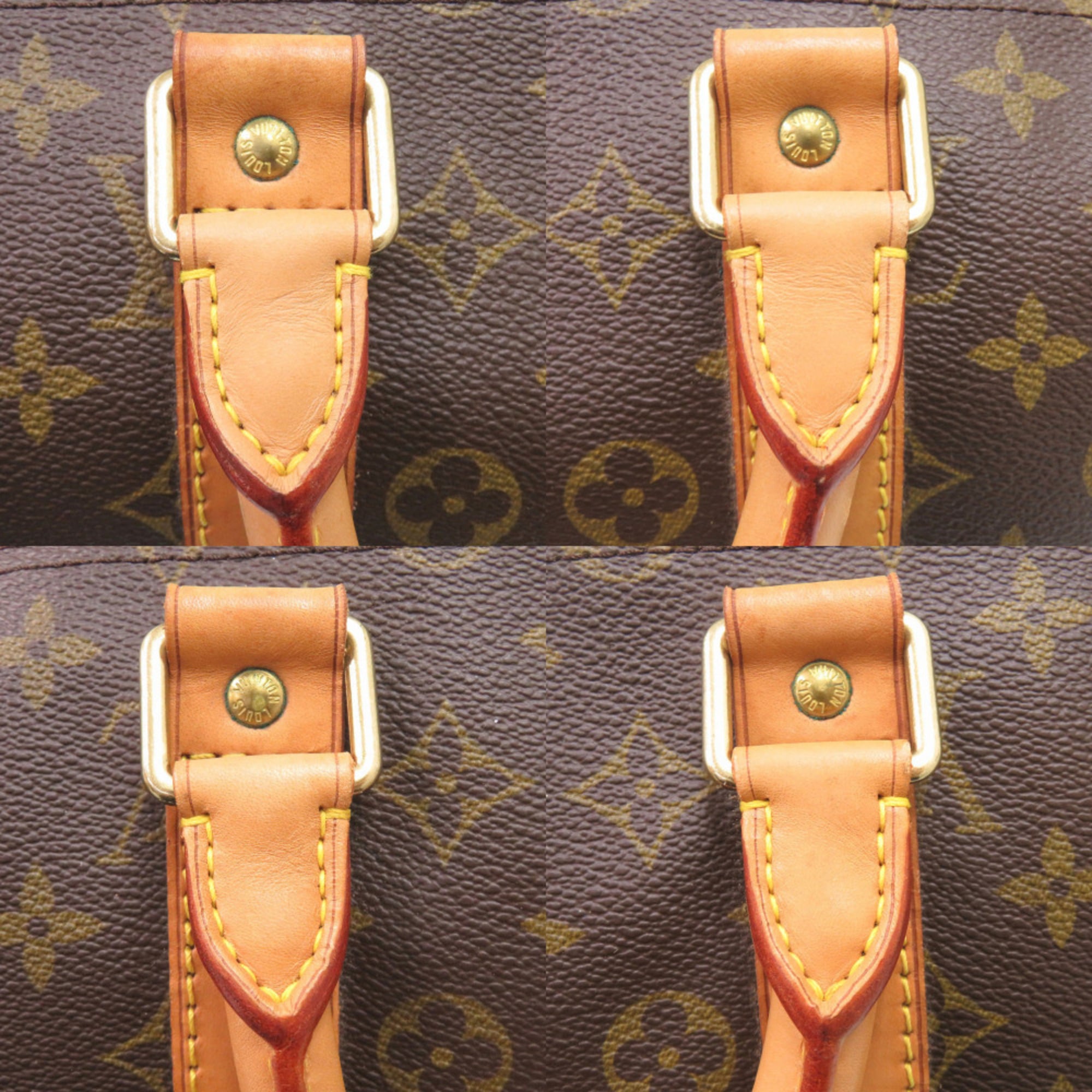 Louis Vuitton Brown Monogram Canvas Boston Bag (Pre-Owned)