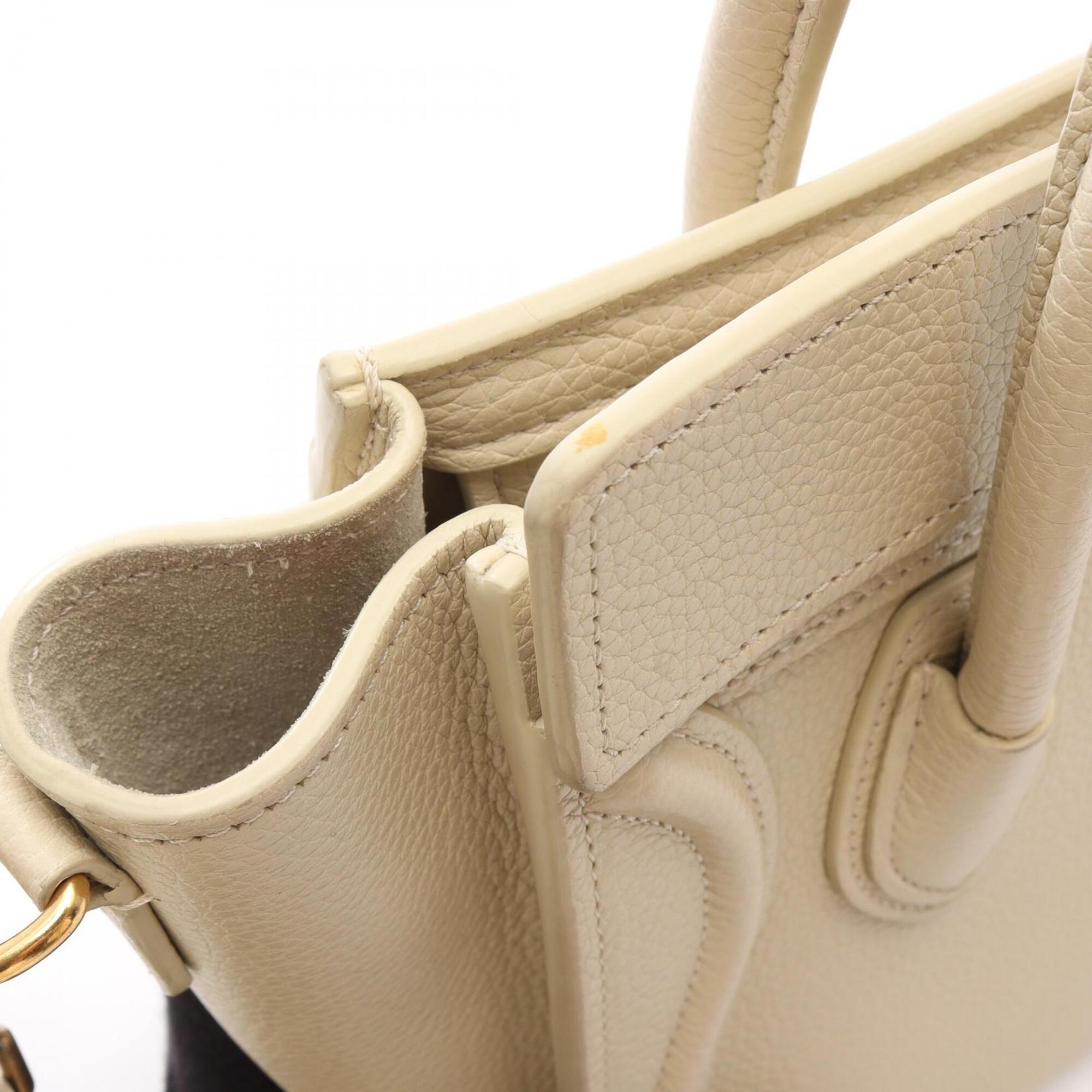 Celine Ivory Leather Handbag (Pre-Owned)
