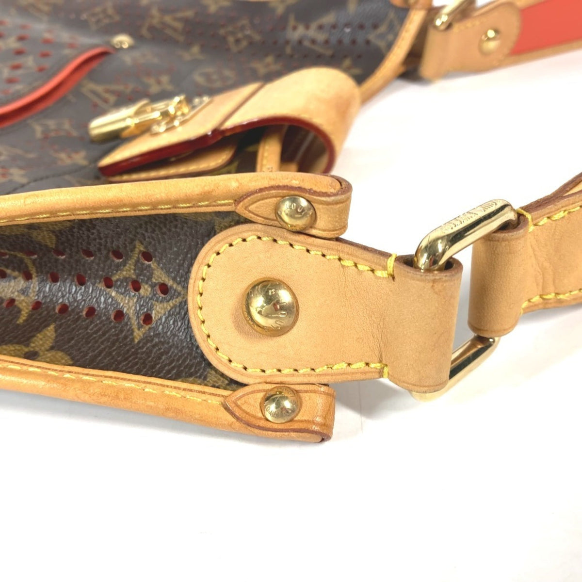 Louis Vuitton Brown Orange Monogram Shoulder Bag (Pre-Owned)