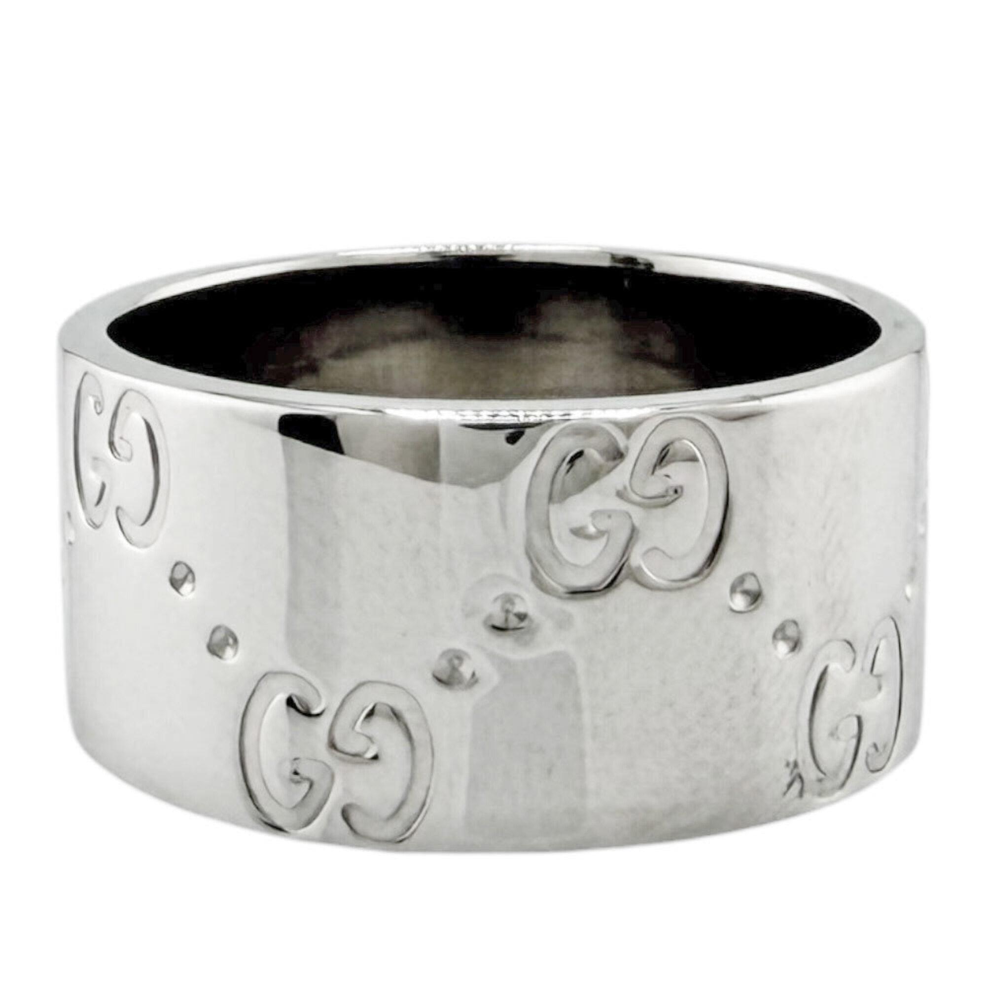 Gucci Silver White Gold (18K) Band Ring (Pre-Owned)