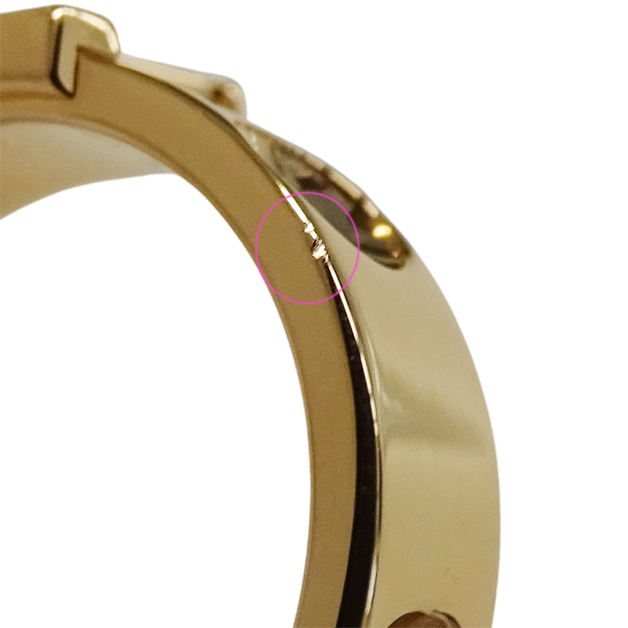 Louis Vuitton Pink Gold Pink Gold (18K) Band Ring (Pre-Owned)