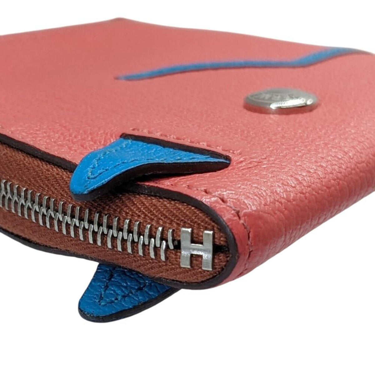 Hermes Chevre Leather Coin Purse/Coin Case (Pre-Owned)