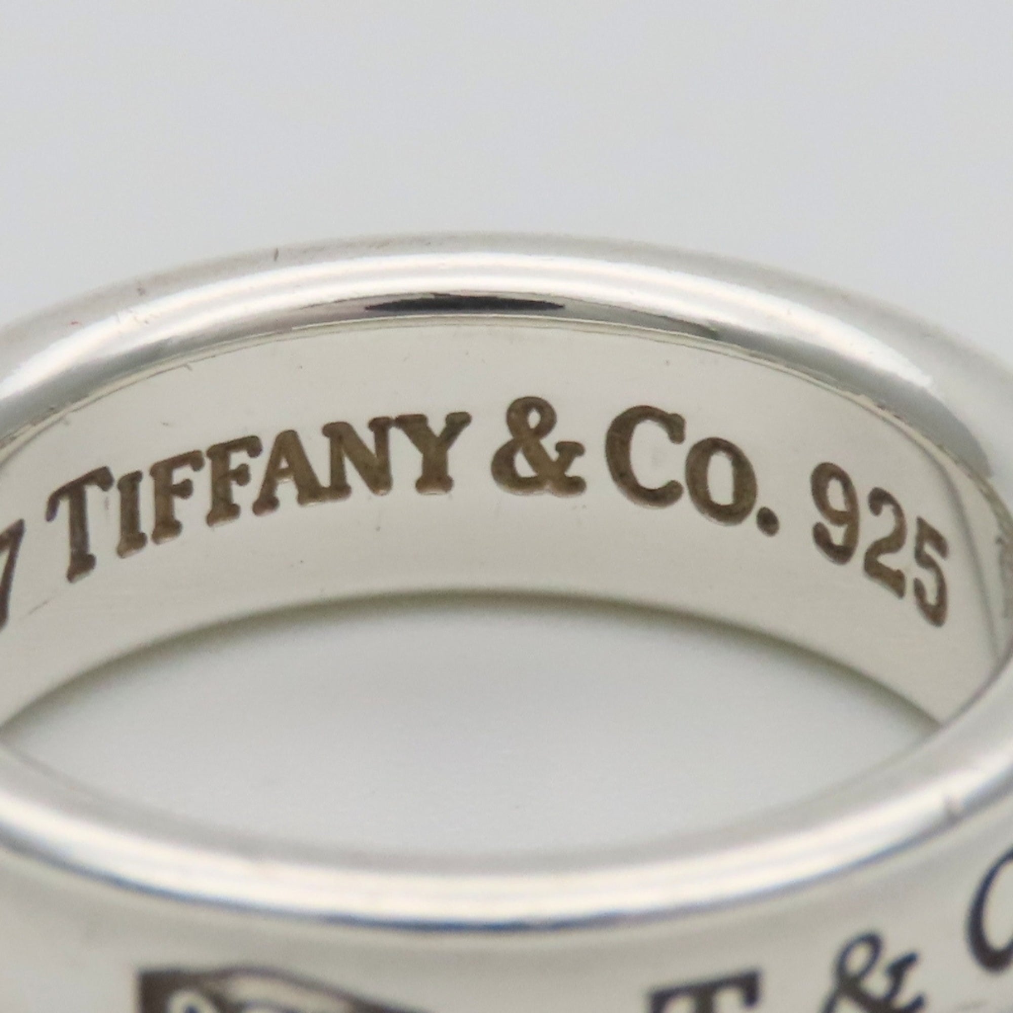 Tiffany Silver Silver 925 Band Ring (Pre-Owned)