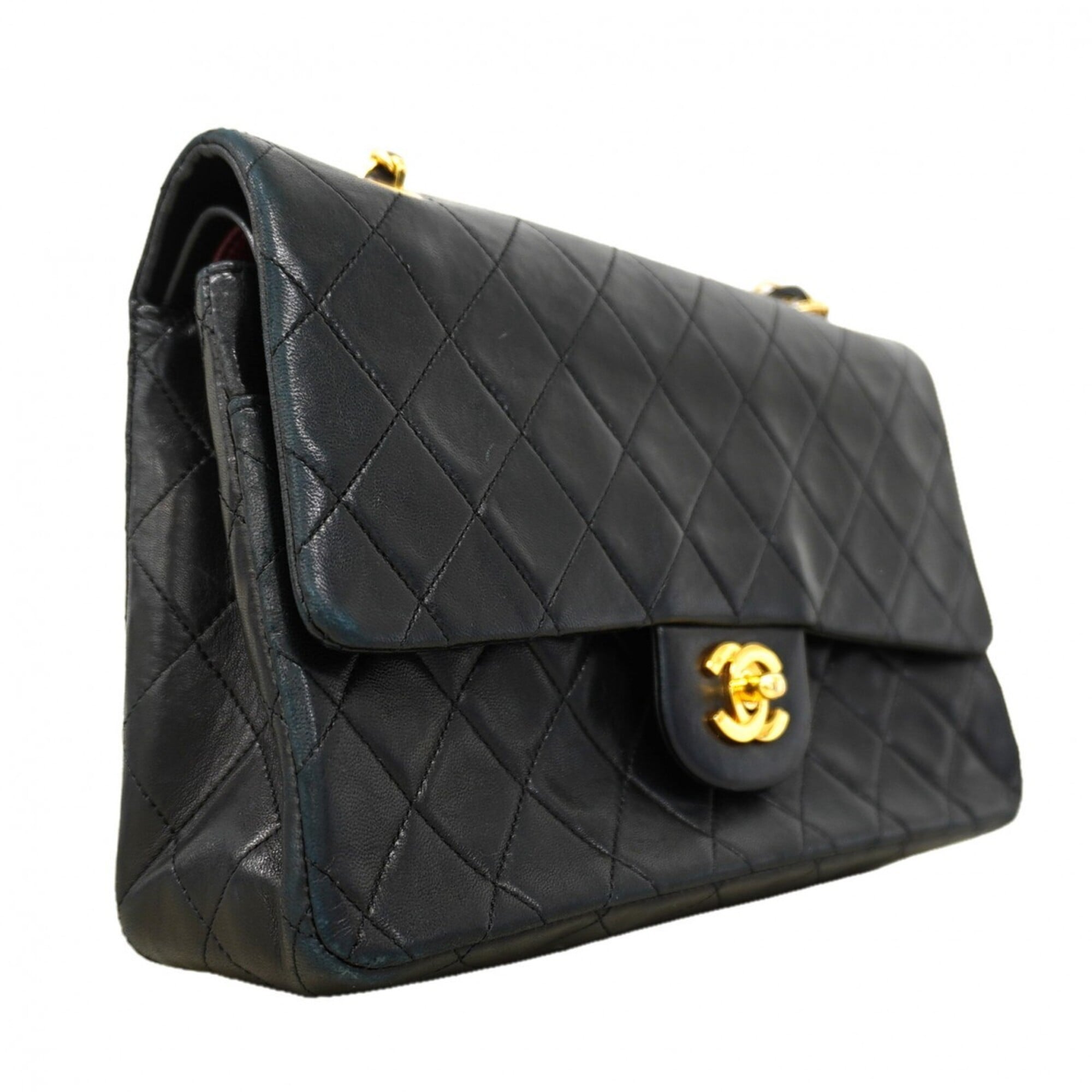 Chanel Black Leather Shoulder Bag (Pre-Owned)
