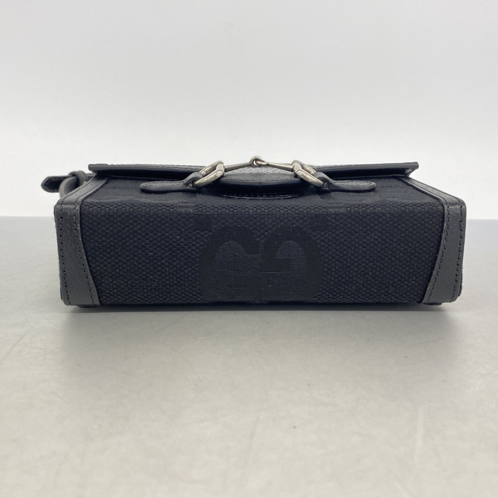 Gucci Black Canvas Shoulder Bag (Pre-Owned)