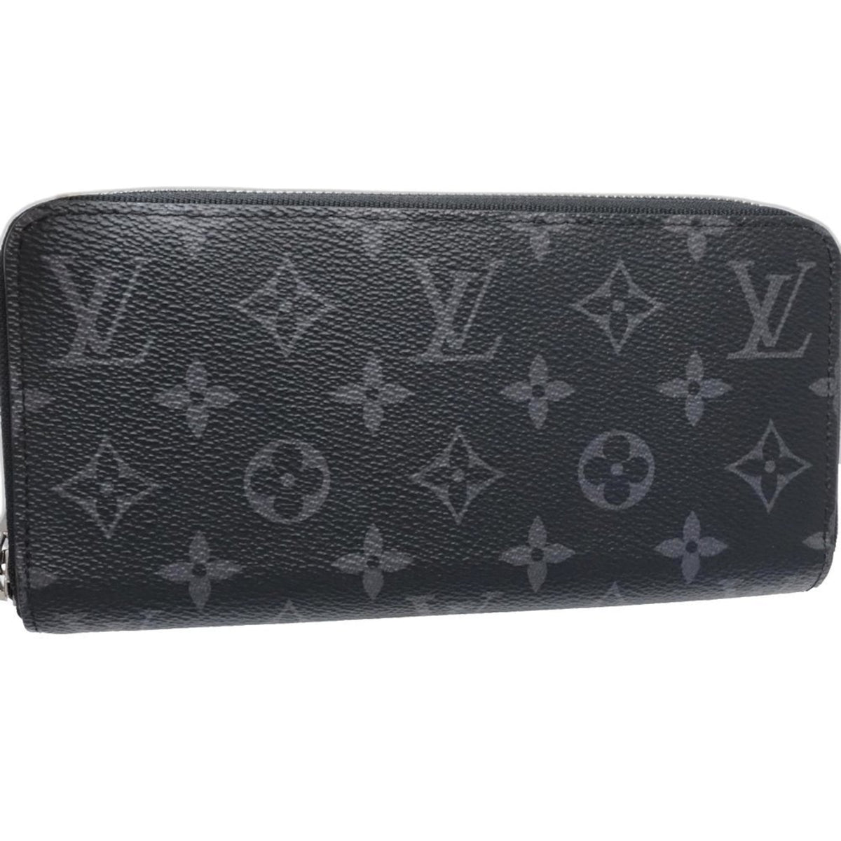 Louis Vuitton Monogram Eclipse Monogram Eclipse Noir Monogram Eclipse Long Wallet (Bi-Fold) (Pre-Owned)