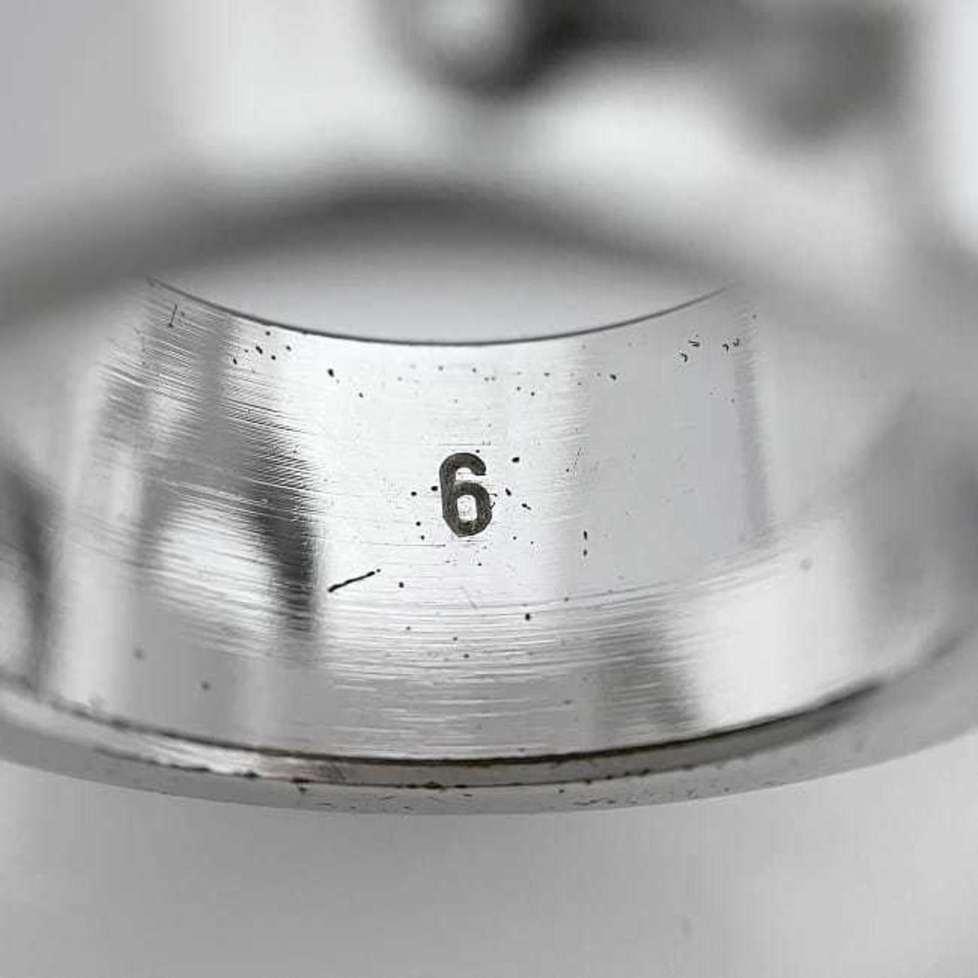 Christian Dior Silver Metal Band Ring (Pre-Owned)