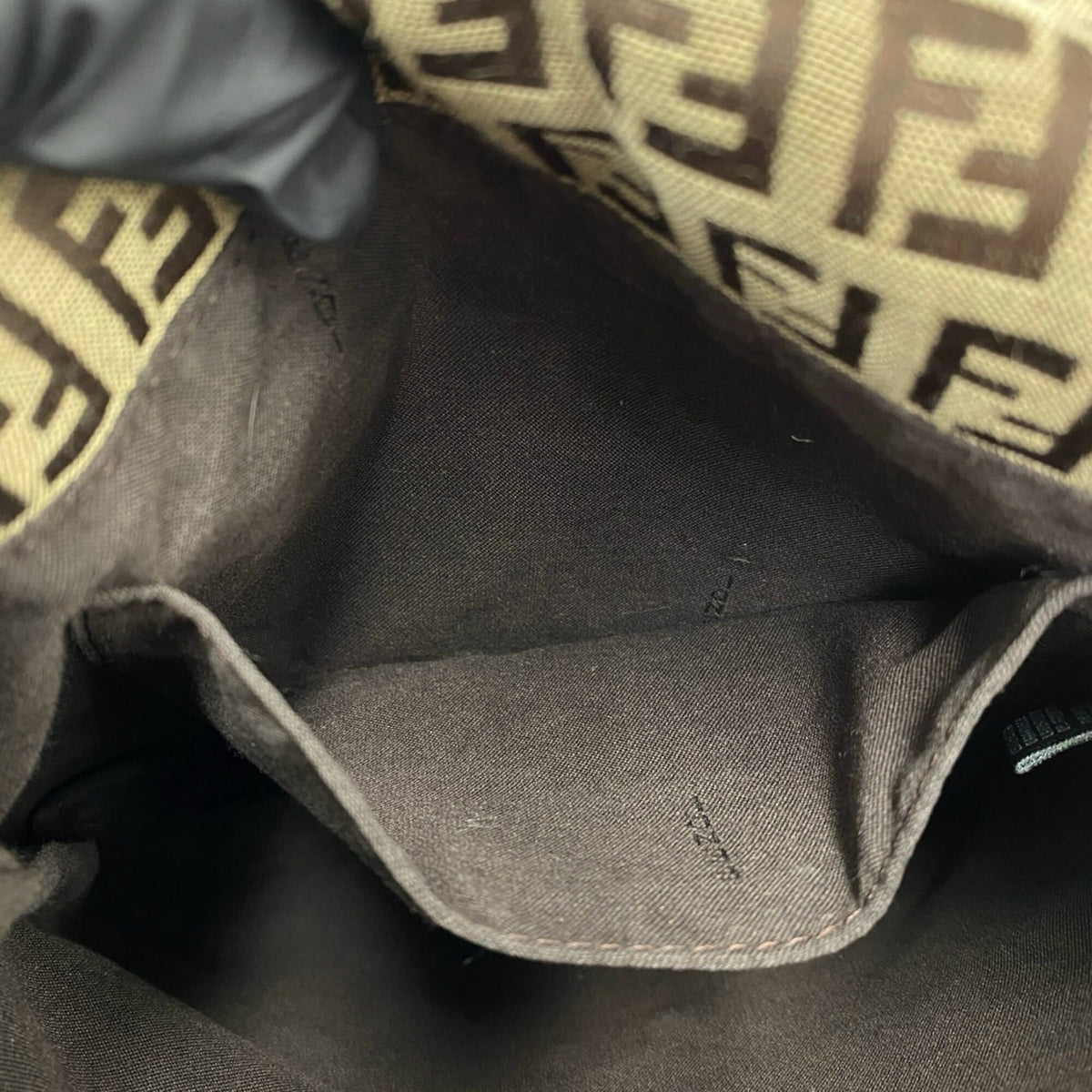 Fendi Brown Canvas Leather Shoulder Bag (Pre-Owned)