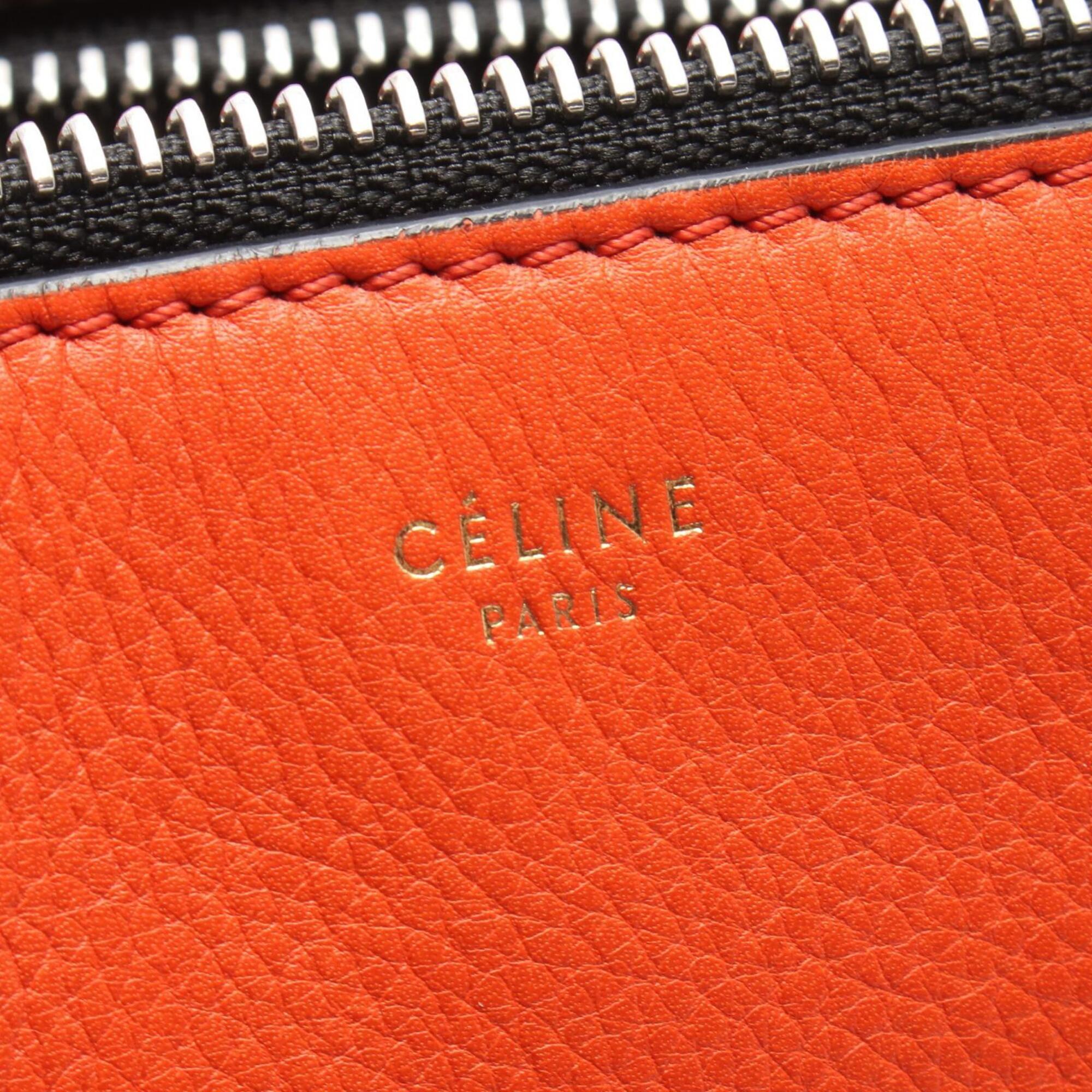 Celine Orange Leather Handbag (Pre-Owned)