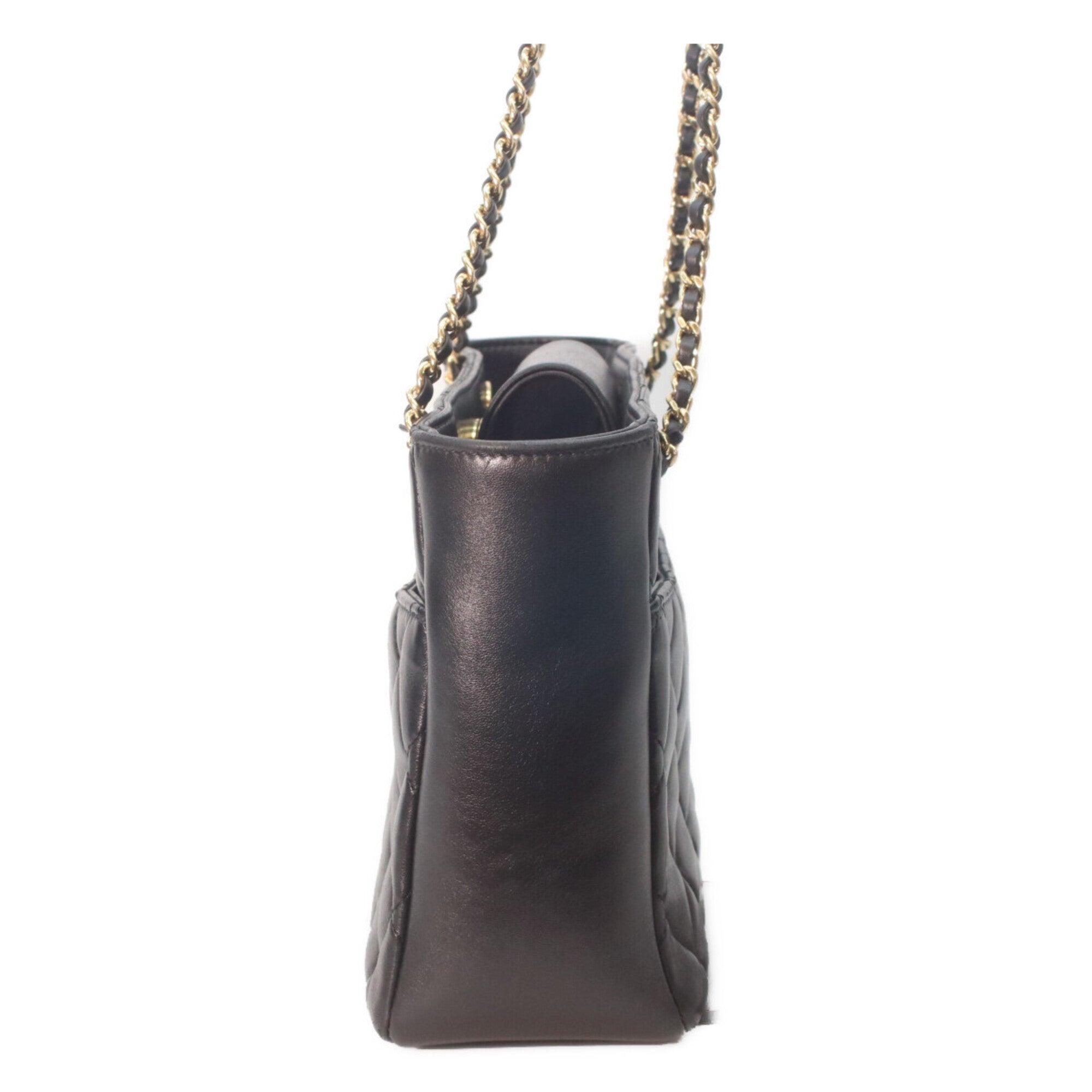 Chanel Black Leather Tote Bag (Pre-Owned)