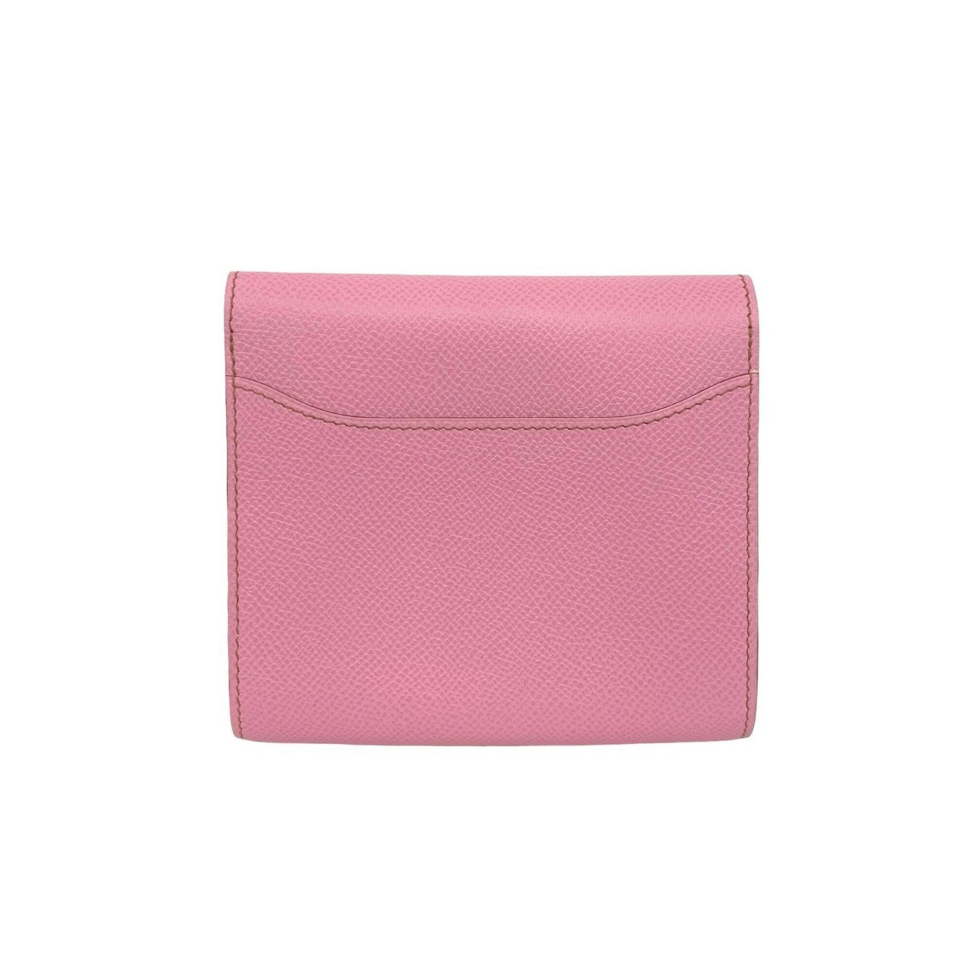 Hermes Pink Epsom Leather Wallet (Bi-Fold) (Pre-Owned)
