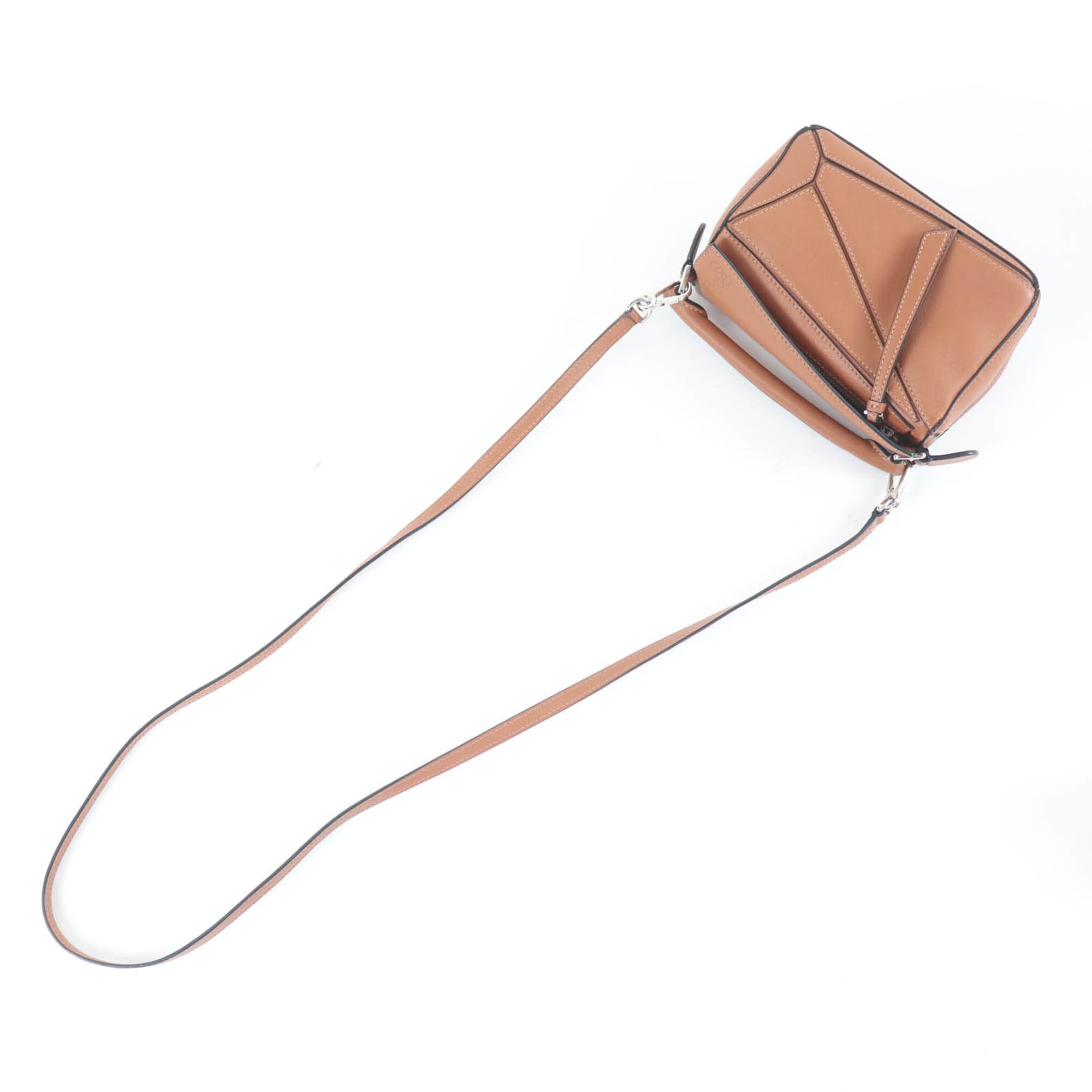 Loewe Camel Leather Handbag Shoulder Bag (Pre-Owned)