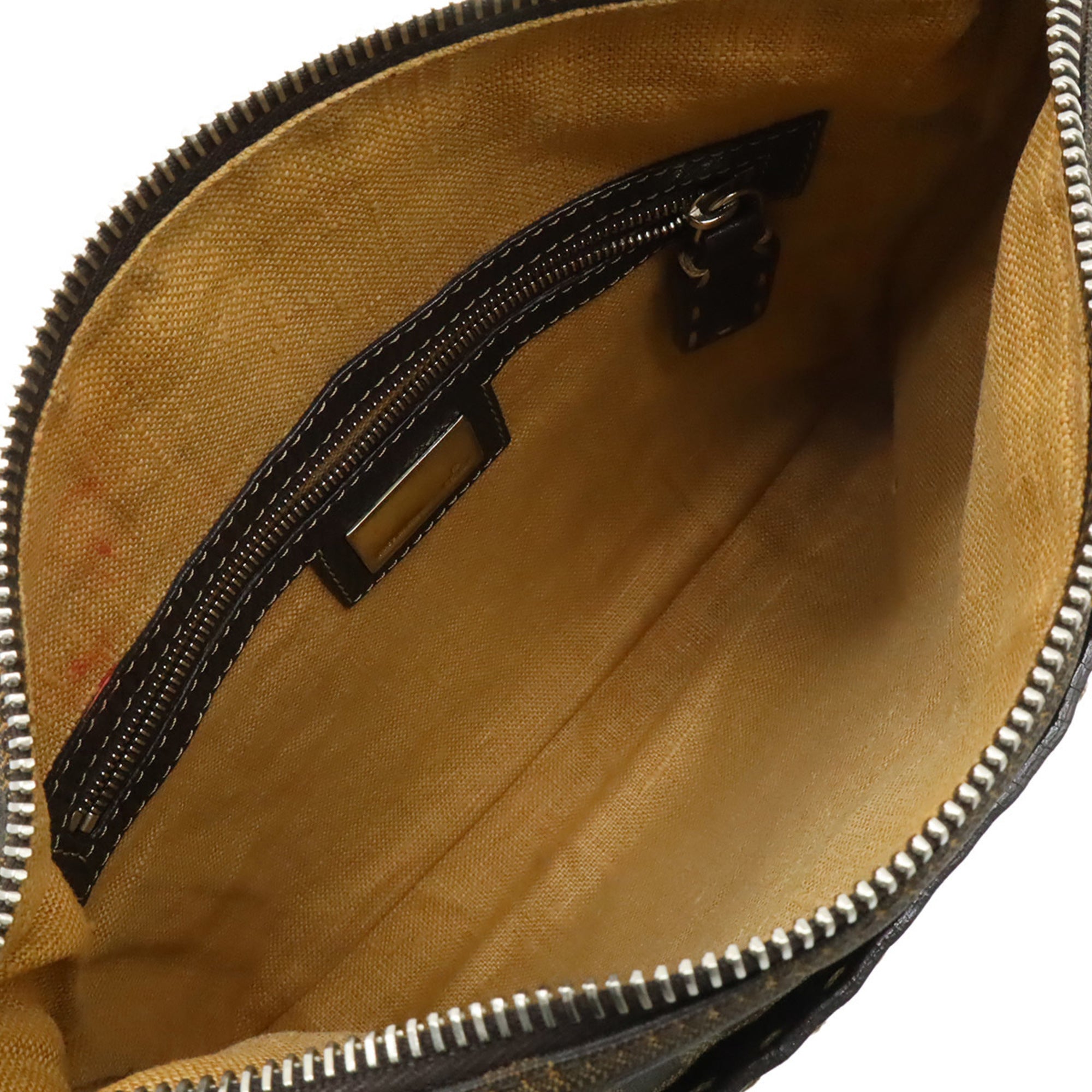 Fendi Brown Canvas Shoulder Bag (Pre-Owned)