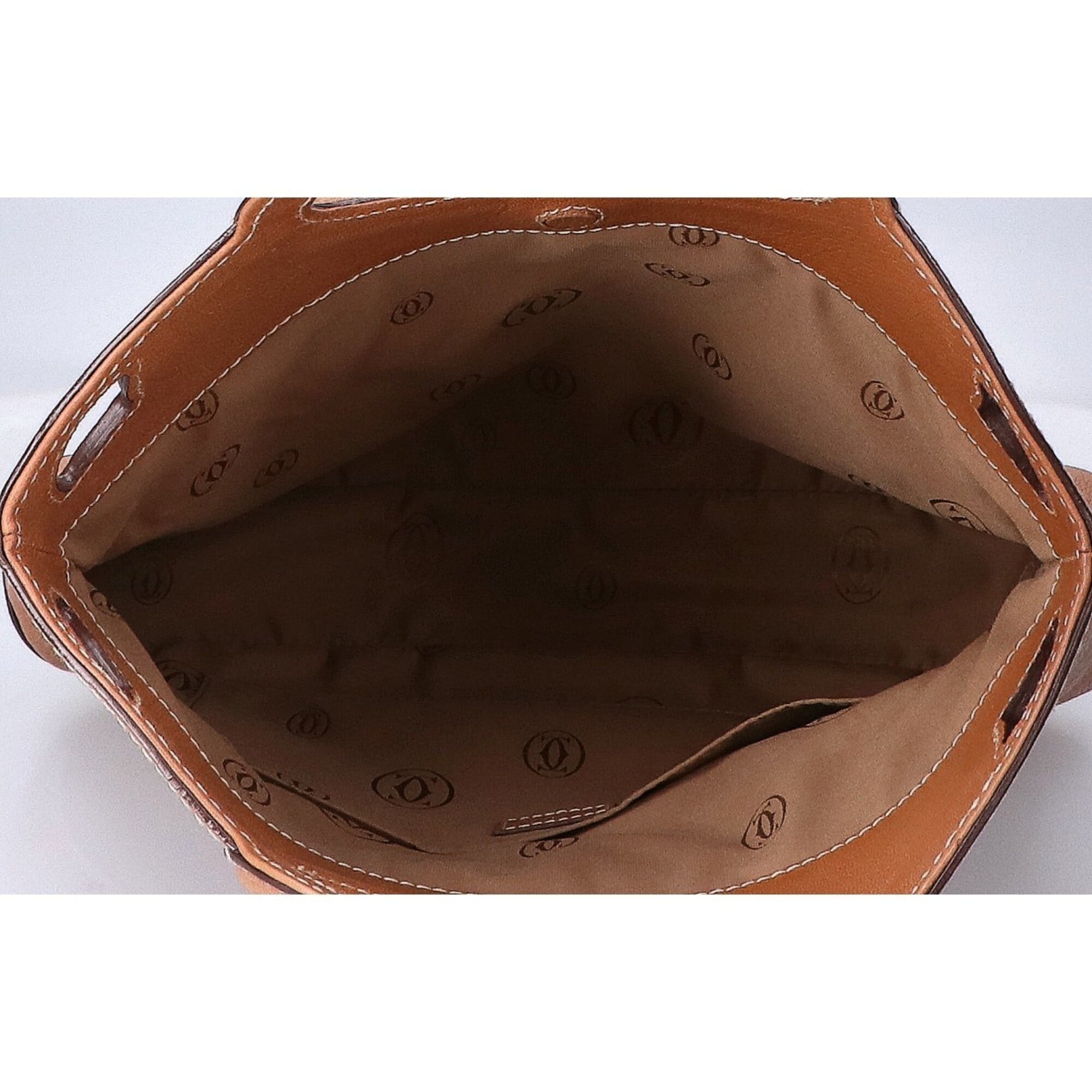 Cartier Camel Leather Handbag (Pre-Owned)