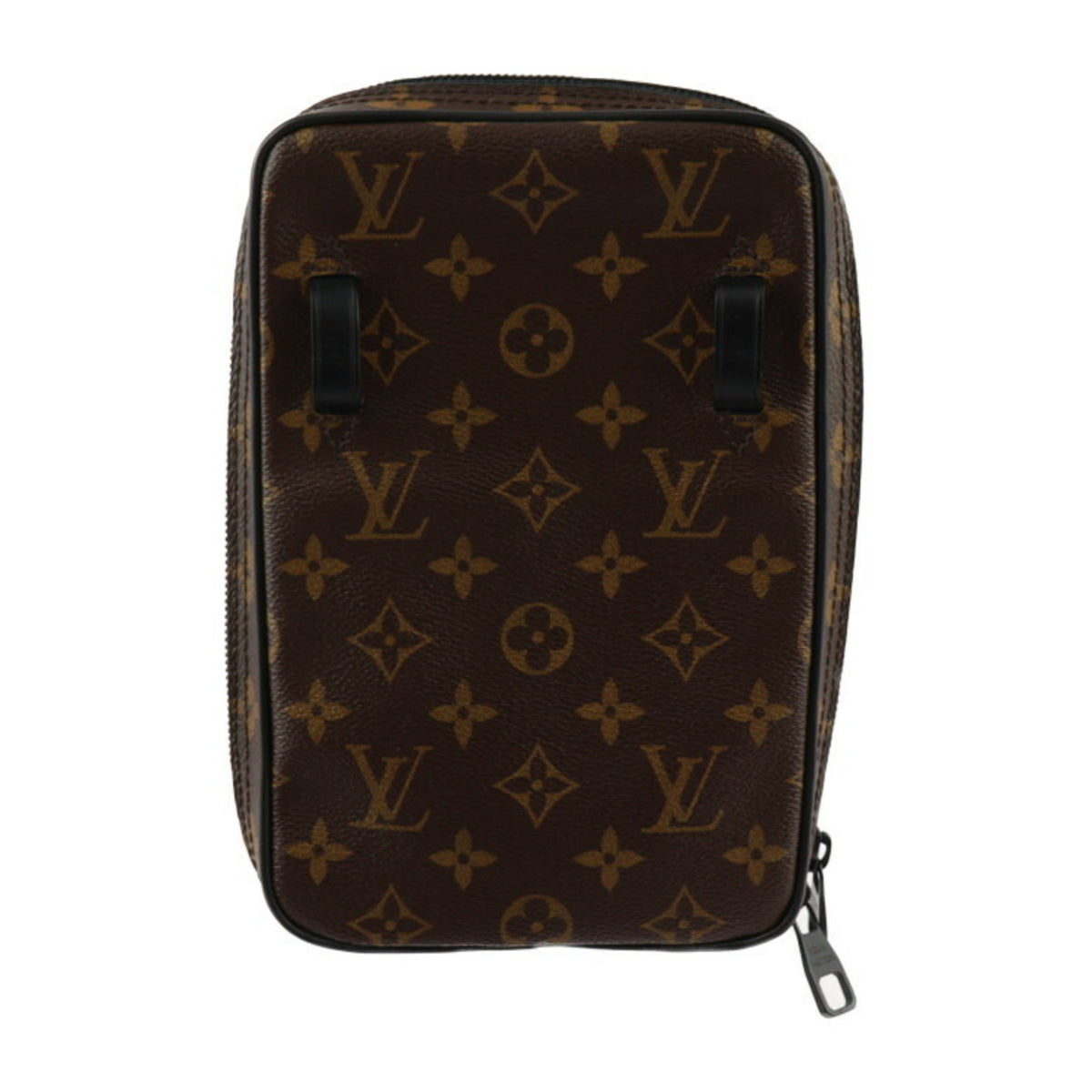 Louis Vuitton Black Brown Monogram Monogram Leather Shoulder Bag Sling Bag (Pre-Owned)