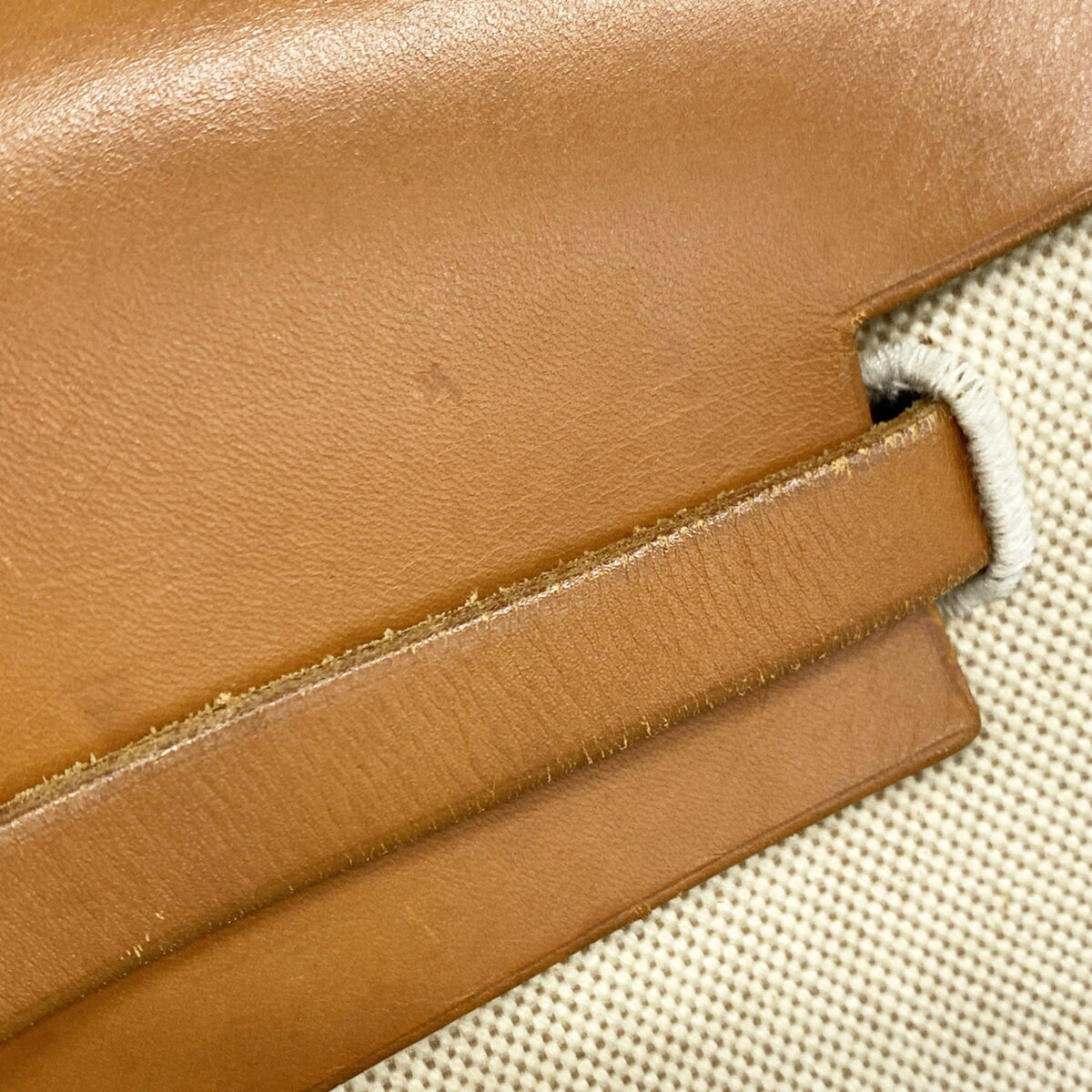 Hermes Natural Toile H Handbag (Pre-Owned)
