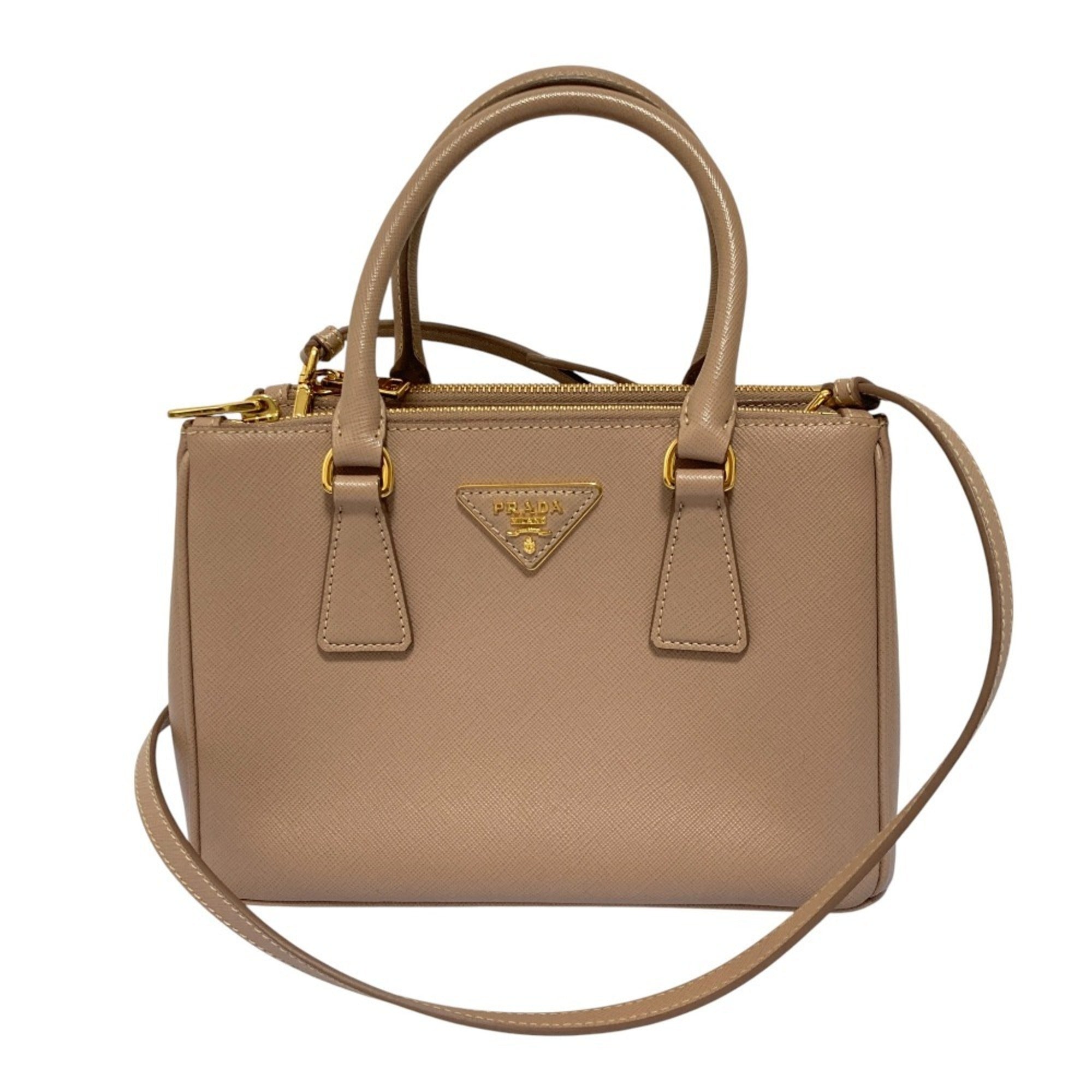 Prada Light Pink Leather Shoulder Bag (Pre-Owned)