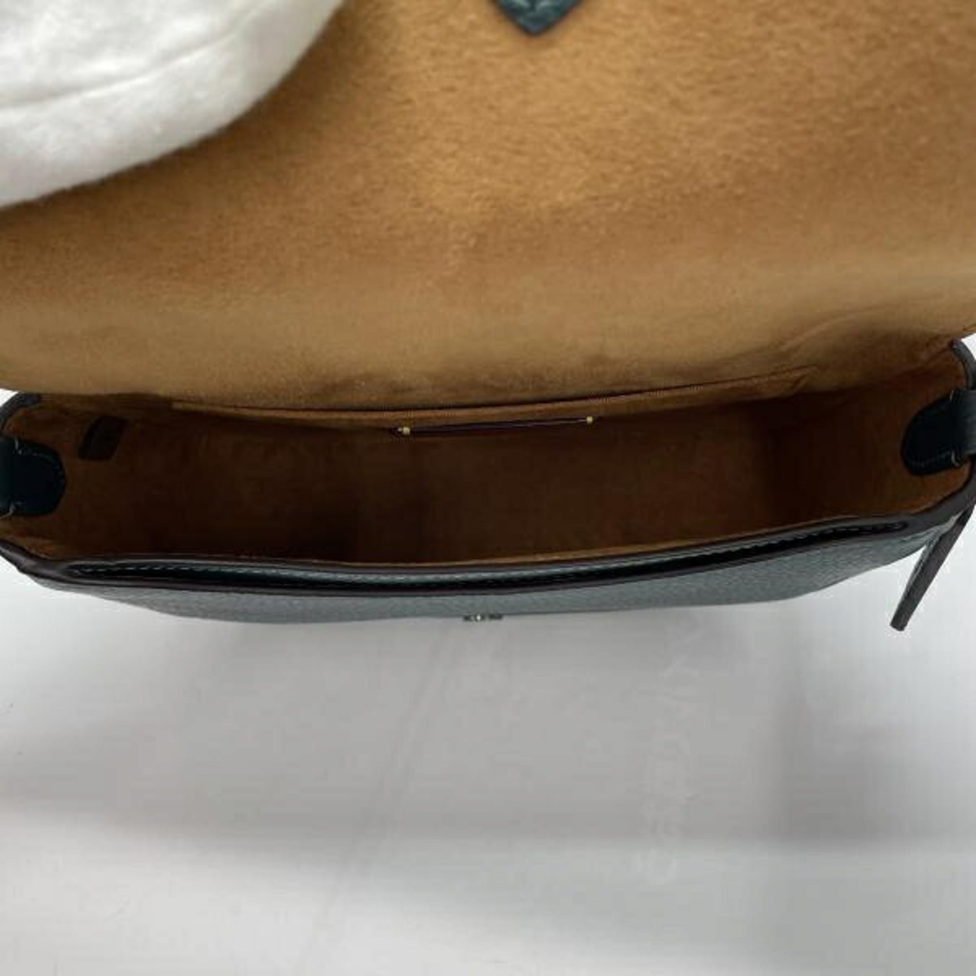 Coach Green Saddle Bag Shoulder Bag (Pre-Owned)