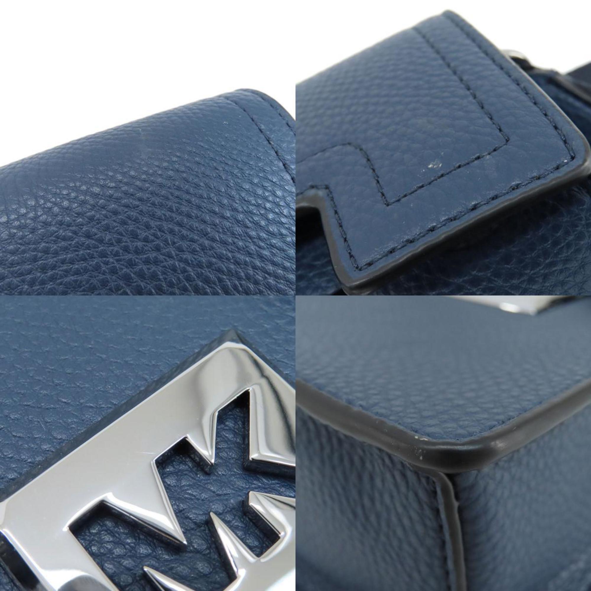 Michael Kors Navy Leather Shoulder Bag (Pre-Owned)
