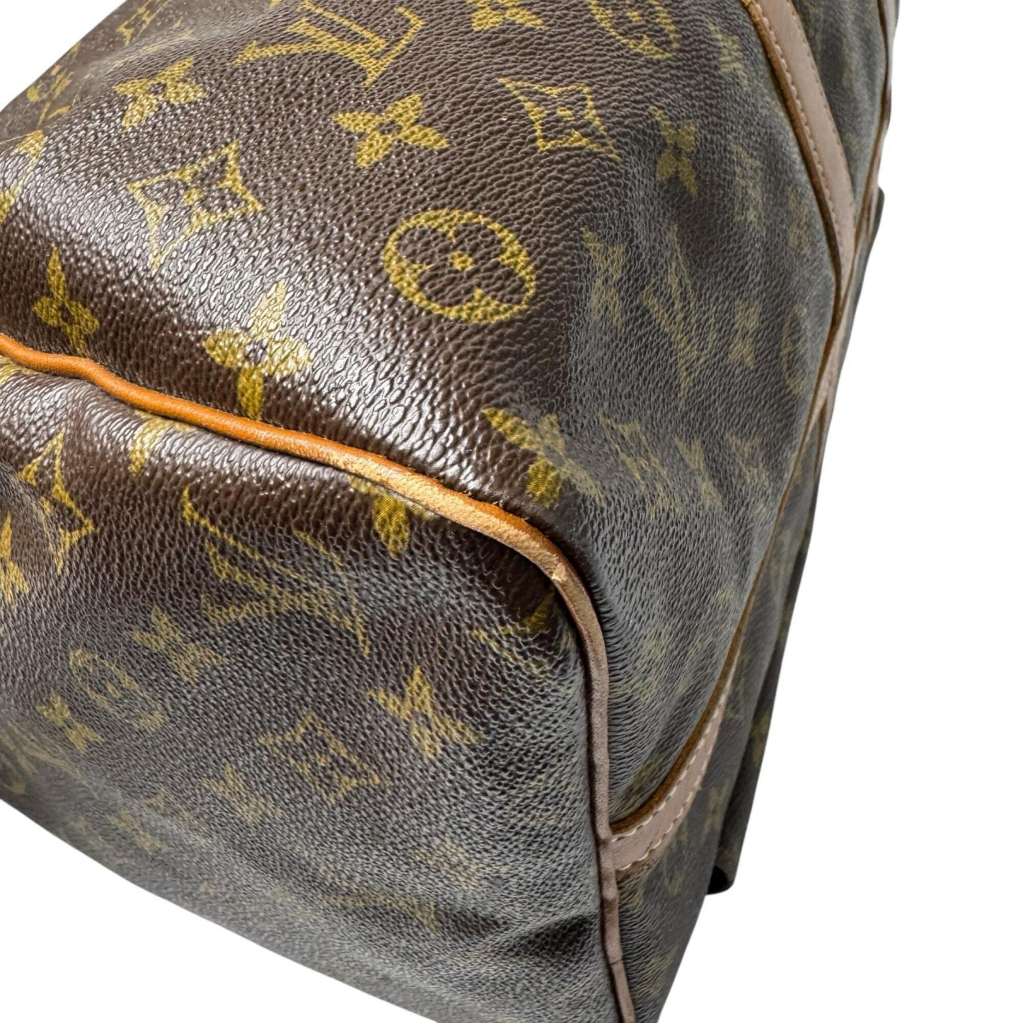 Louis Vuitton Brown Leather Pvc Boston Bag (Pre-Owned)