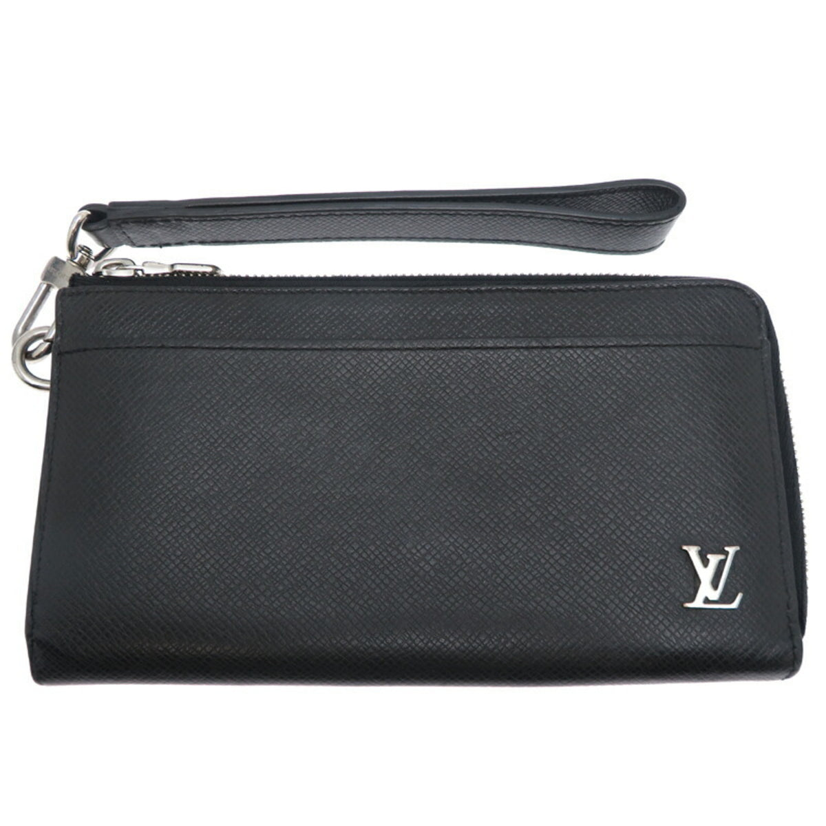 Louis Vuitton Black Taiga Leather Wallet (Bi-Fold) (Pre-Owned)