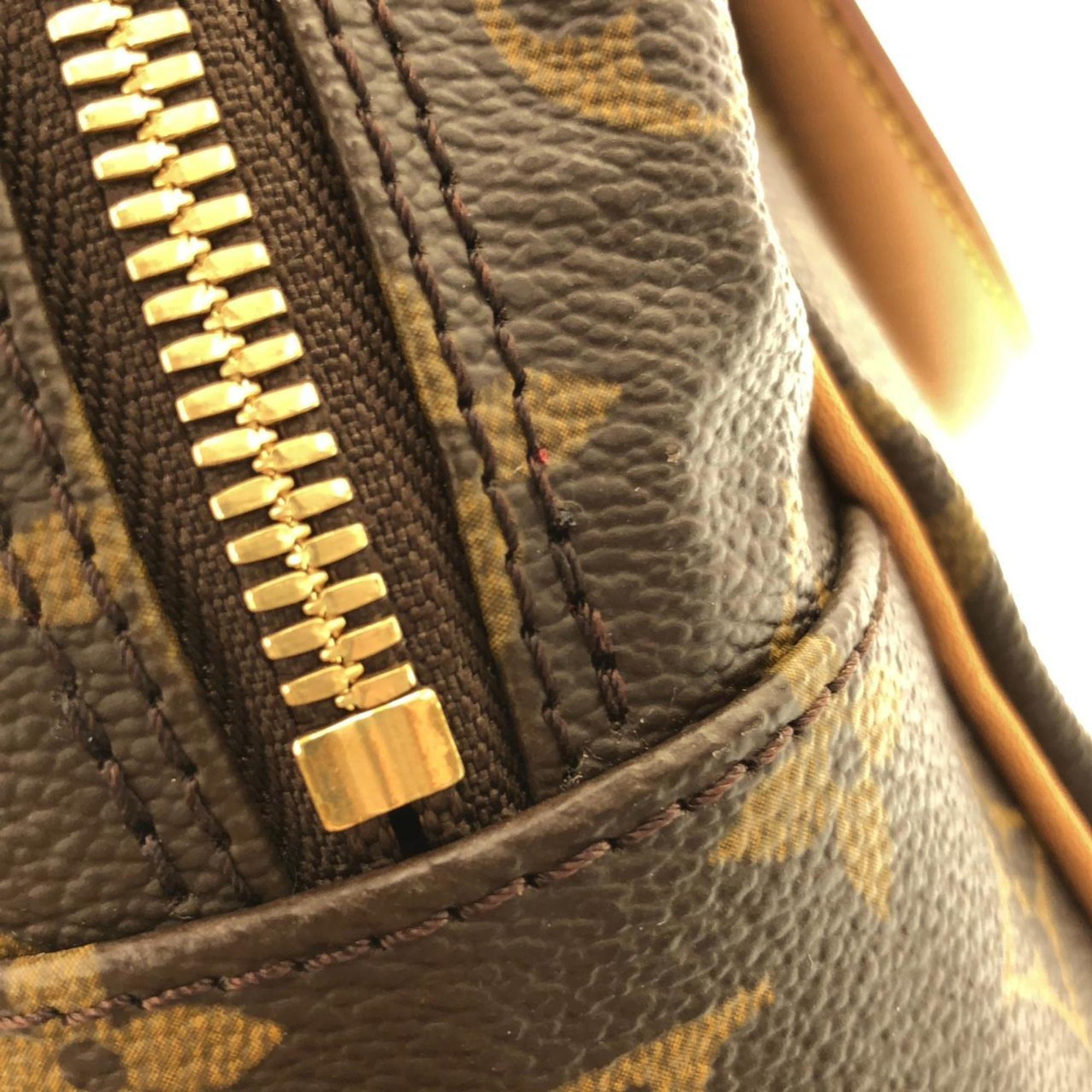 Louis Vuitton Marron Coated Canvas Handbag (Pre-Owned)