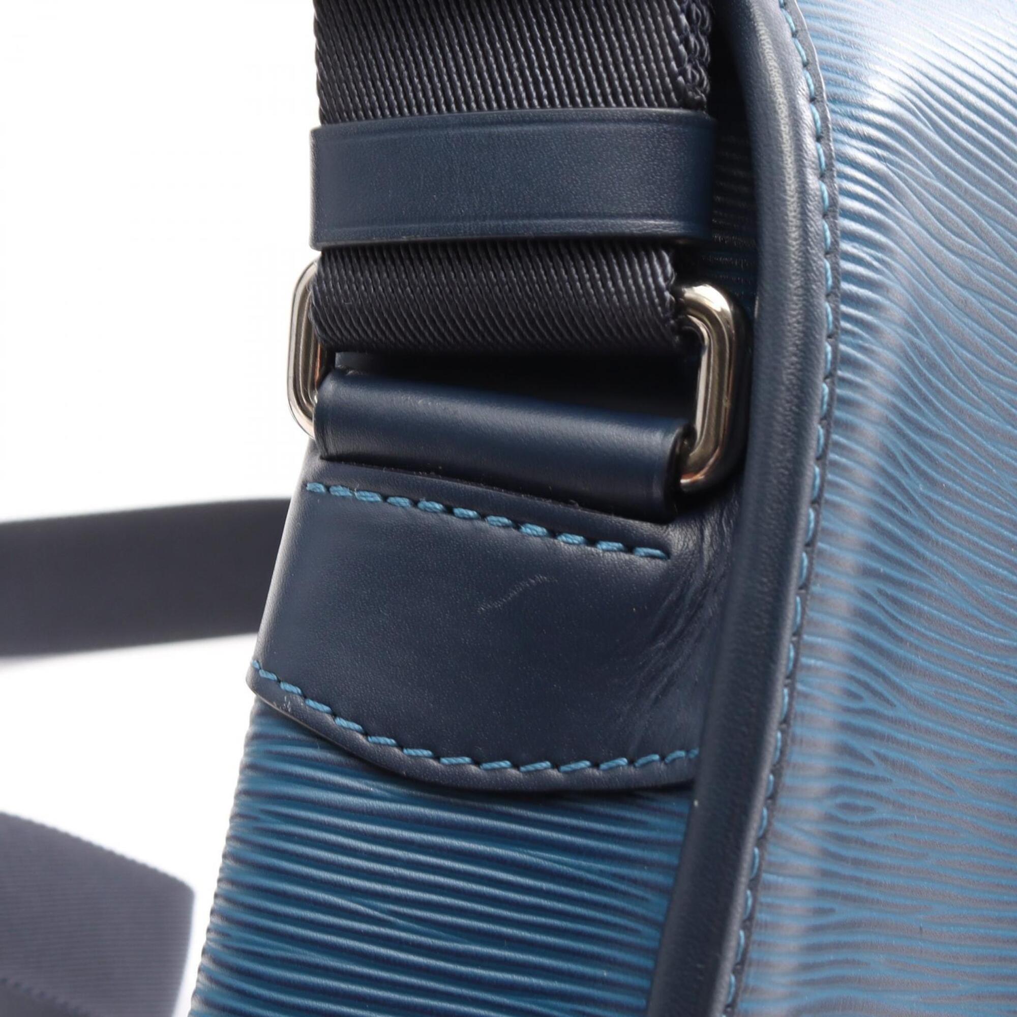 Louis Vuitton Blue Leather Handbag Shoulder Bag (Pre-Owned)