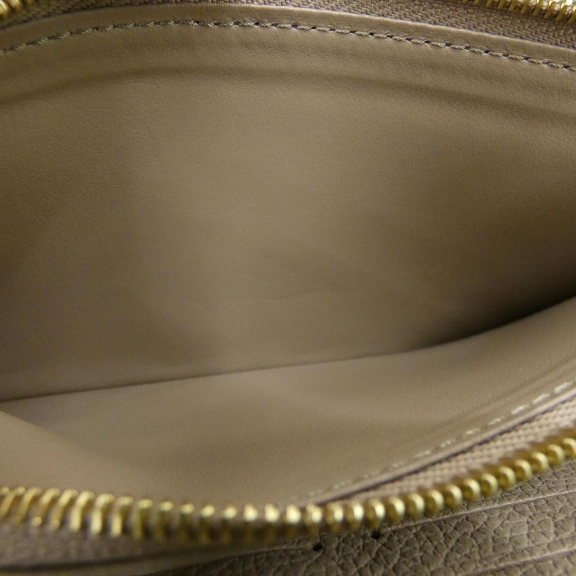 Louis Vuitton Tourterelle Leather Long Wallet (Bi-Fold) (Pre-Owned)
