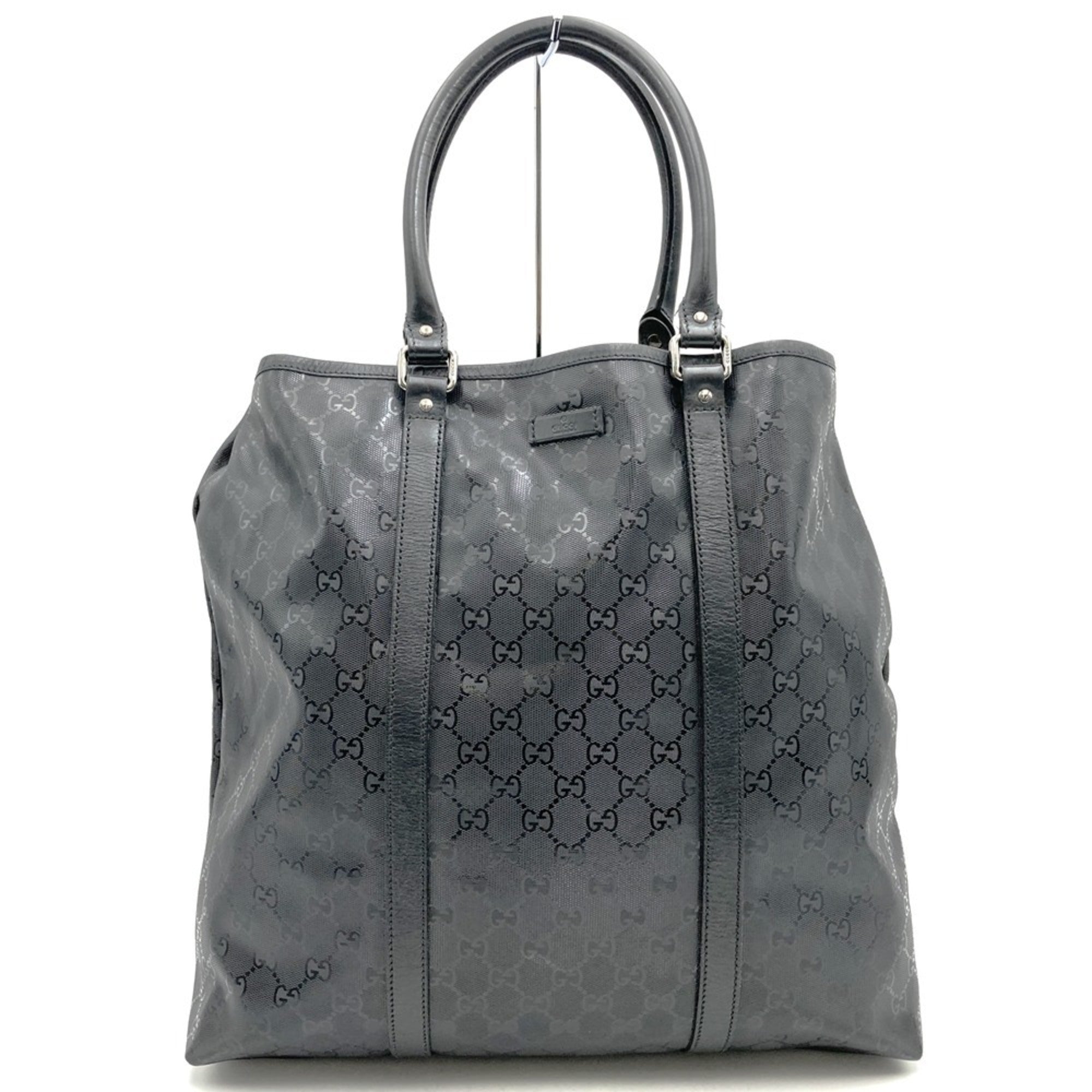Gucci Gg Imprimé Black Gg Imprimé Tote Bag (Pre-Owned)