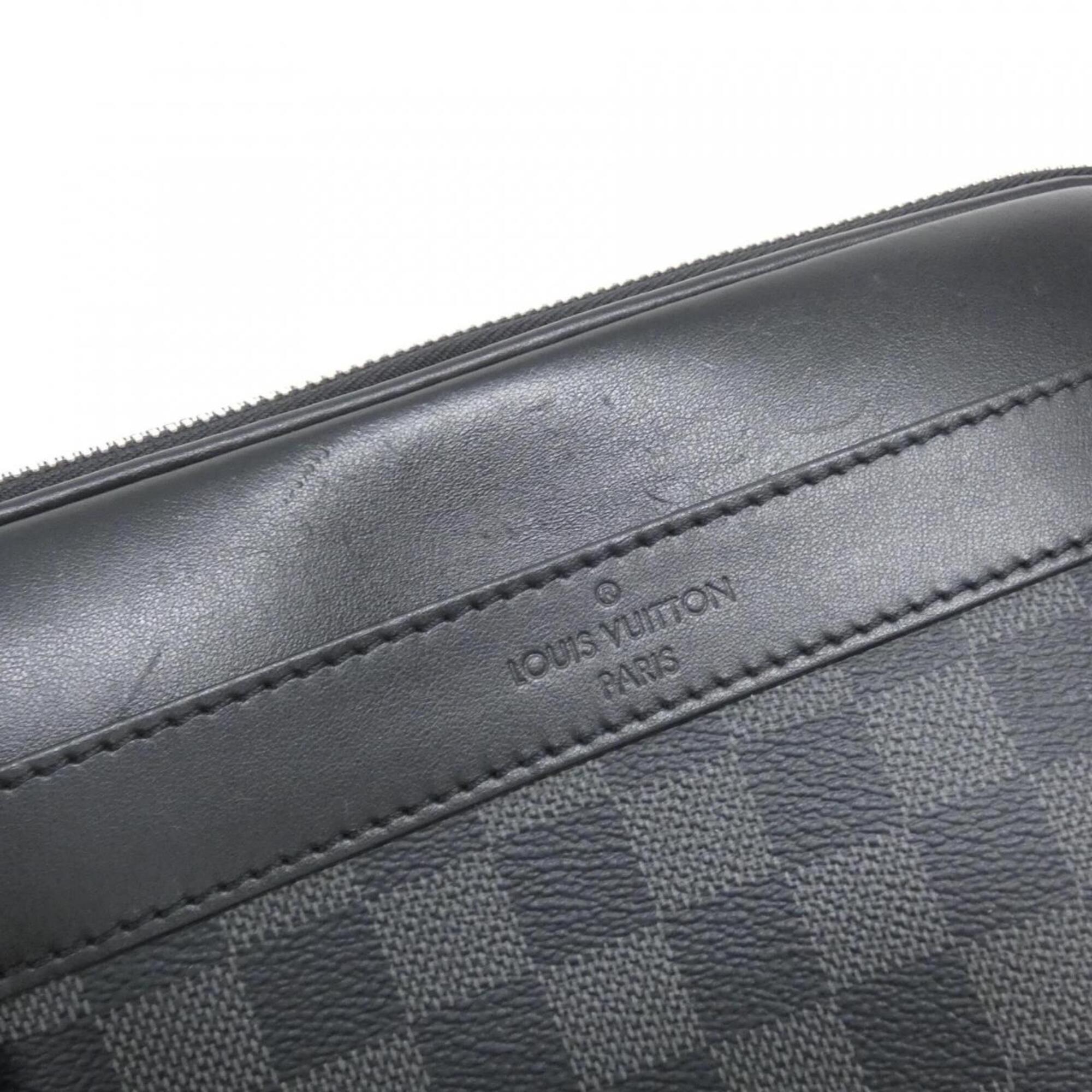 Louis Vuitton Graphite Coated Canvas Shoulder Bag (Pre-Owned)