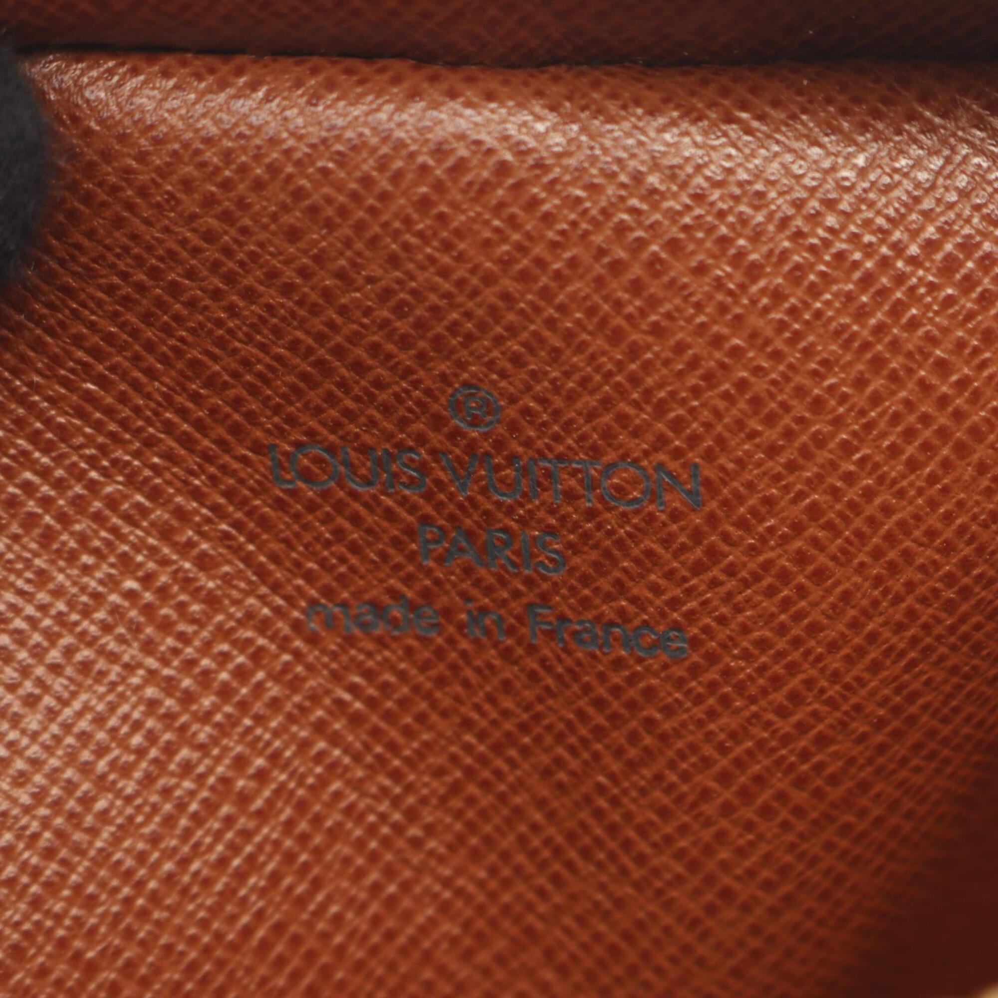 Louis Vuitton Brown Pvc Coated Canvas Leather Handbag Shoulder Bag (Pre-Owned)