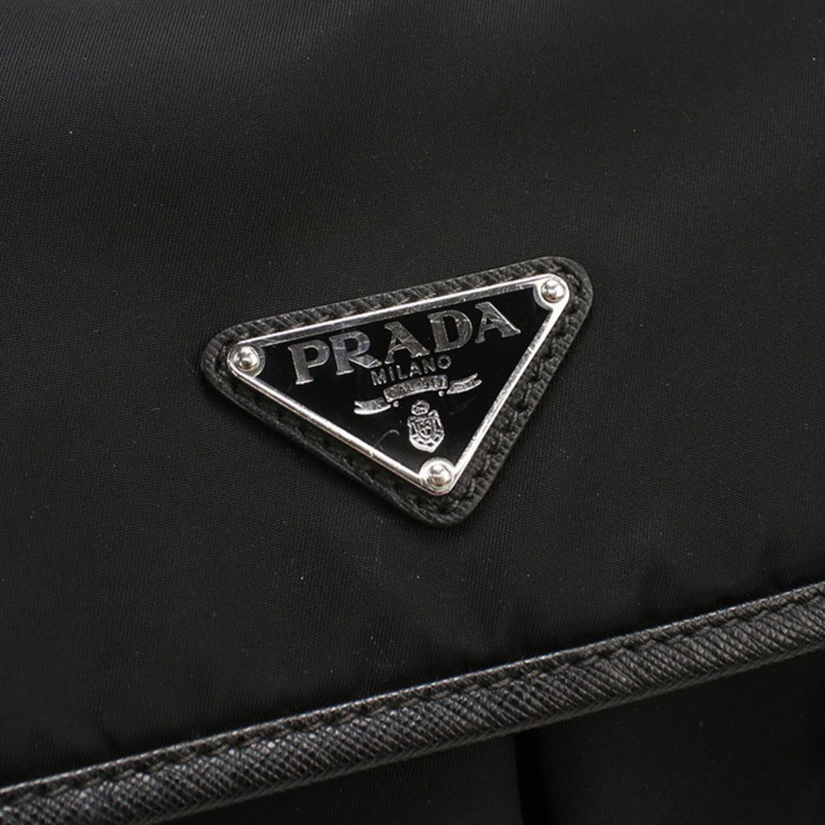 Prada Black Nylon Shoulder Bag (Pre-Owned)