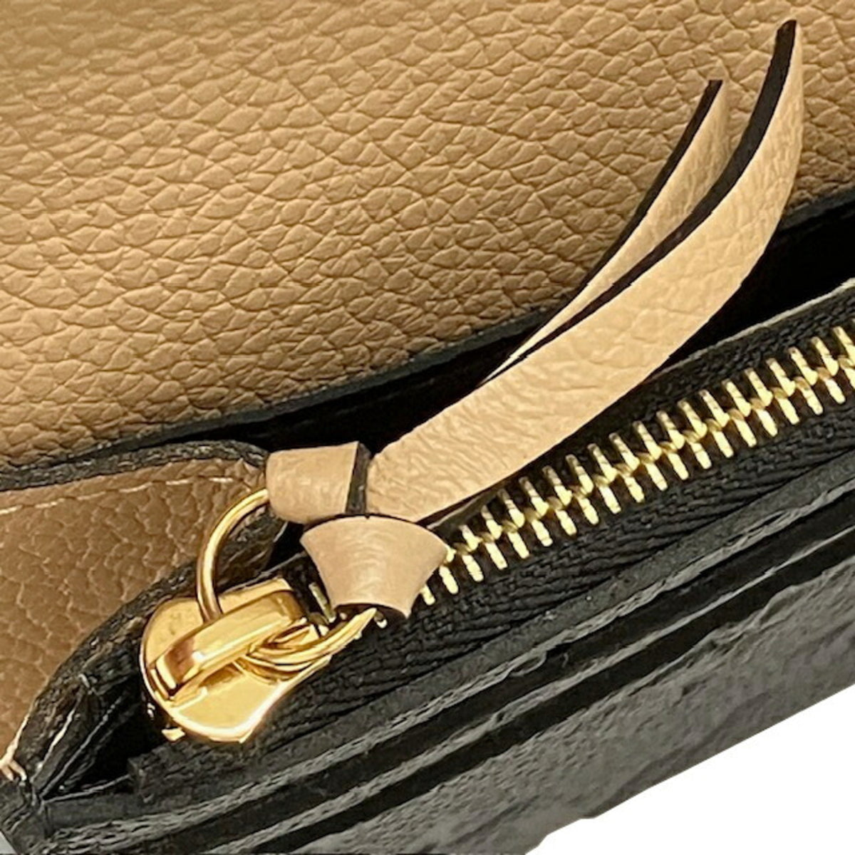 Louis Vuitton Beige Noir Monogram Empreinte Long Wallet (Bi-Fold) (Pre-Owned)