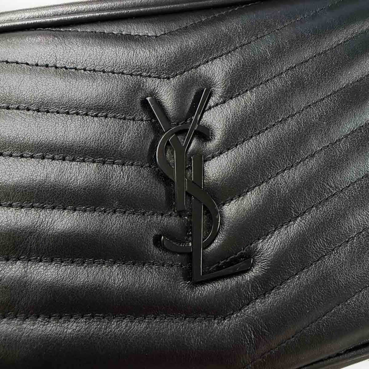 Saint Laurent Black Leather Shoulder Bag (Pre-Owned)