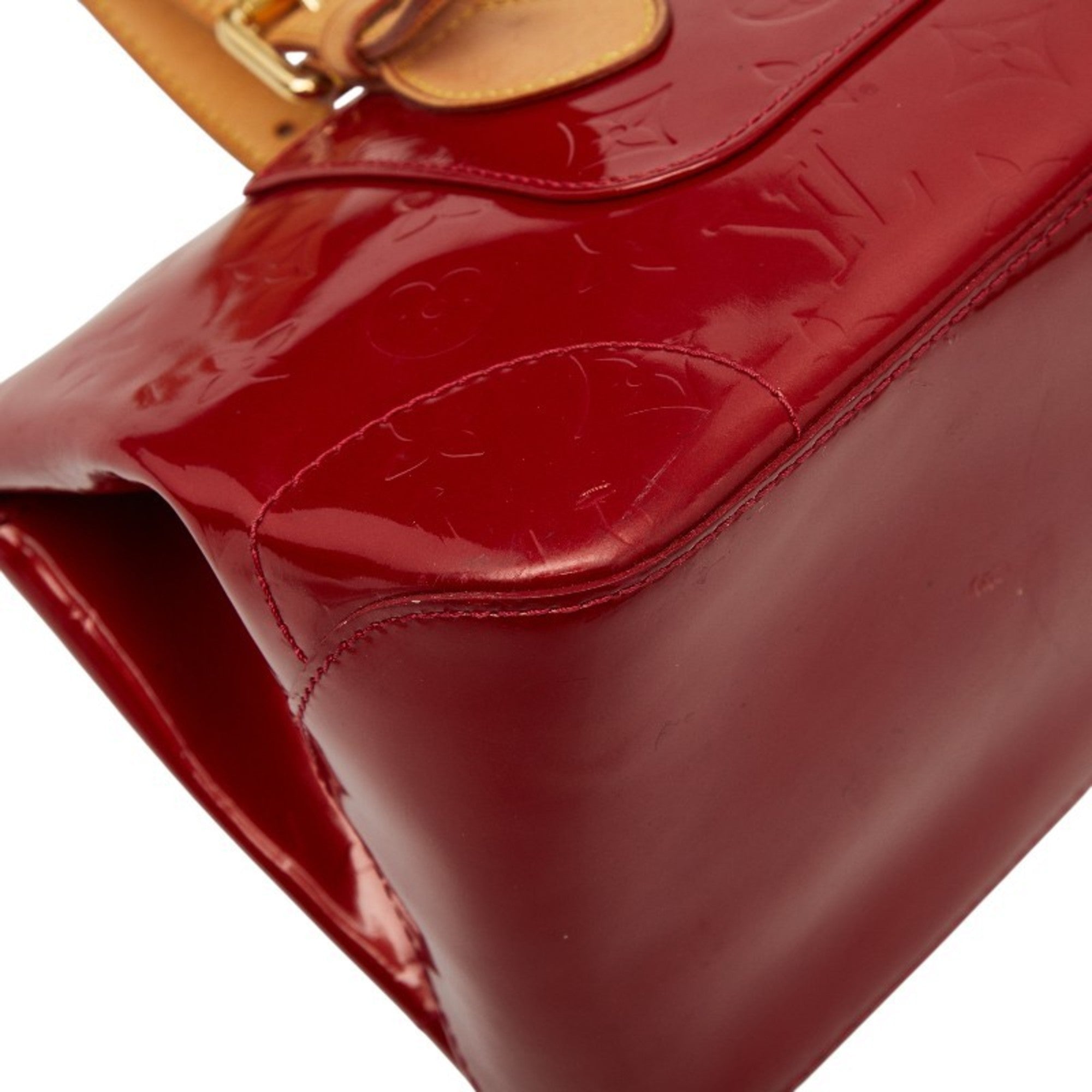 Louis Vuitton Pomme D'amour Red Color Patent Leather Handbag (Pre-Owned)