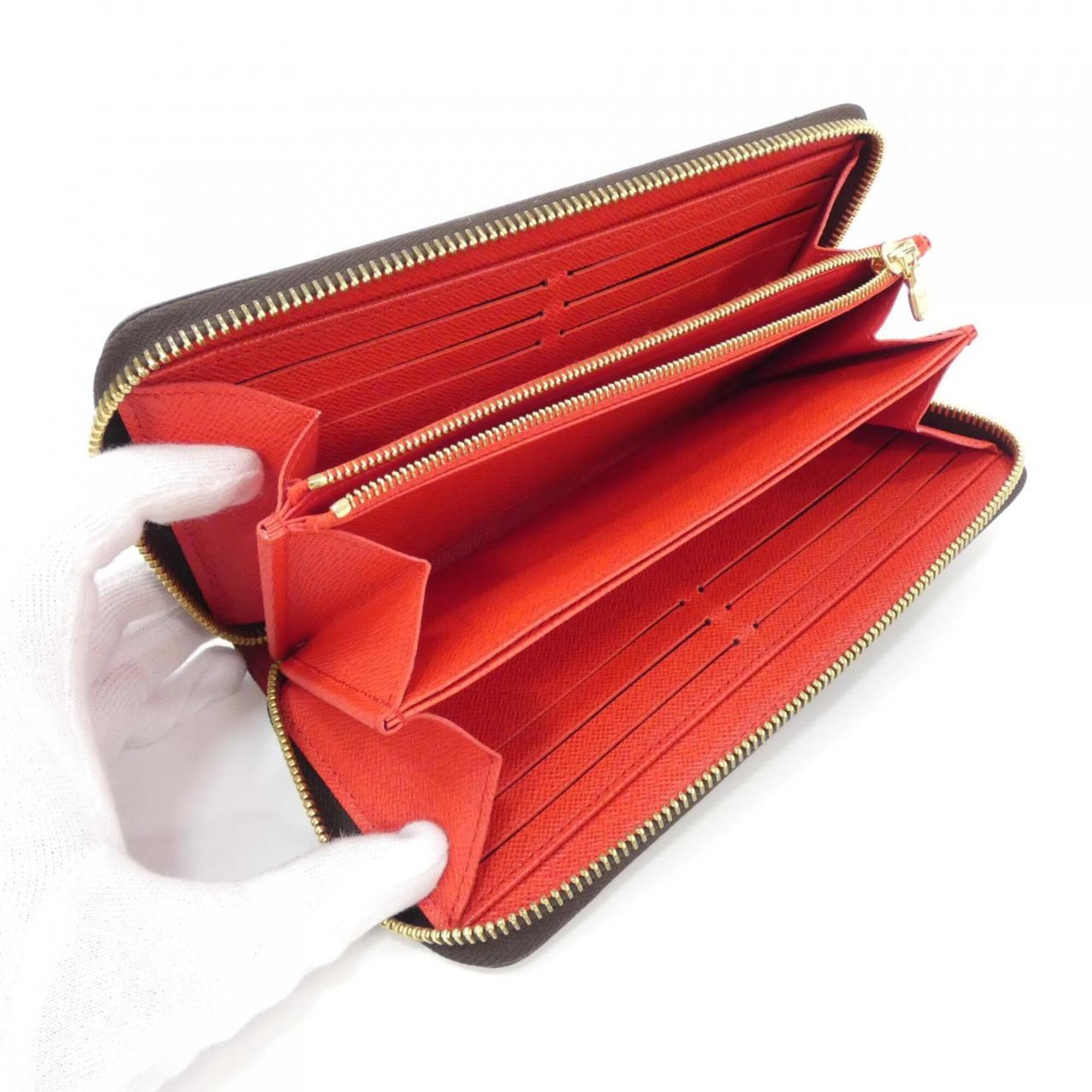 Louis Vuitton Coquelicots Marron Coated Canvas Long Wallet (Bi-Fold) (Pre-Owned)