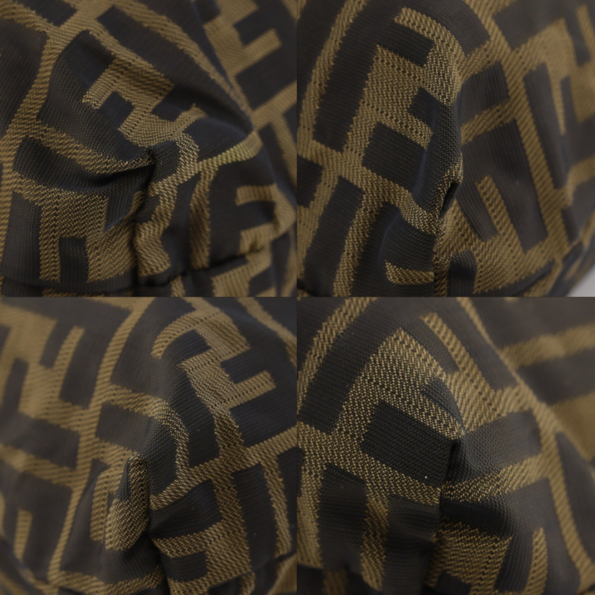 Fendi Zucca Brown Nylon Canvas Tote Bag (Pre-Owned)