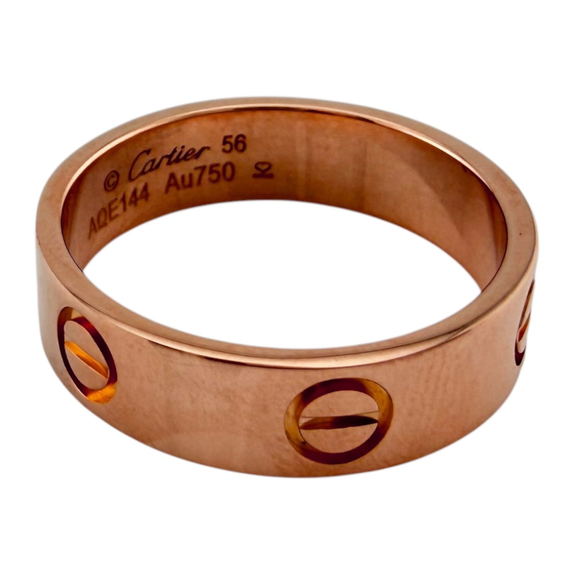 Cartier Pink Gold Pink Gold (18K) Band Ring (Pre-Owned)