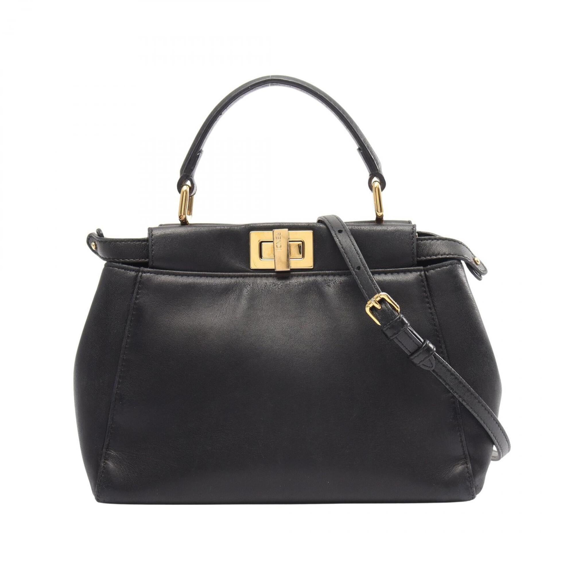 Fendi Black Leather Handbag (Pre-Owned)