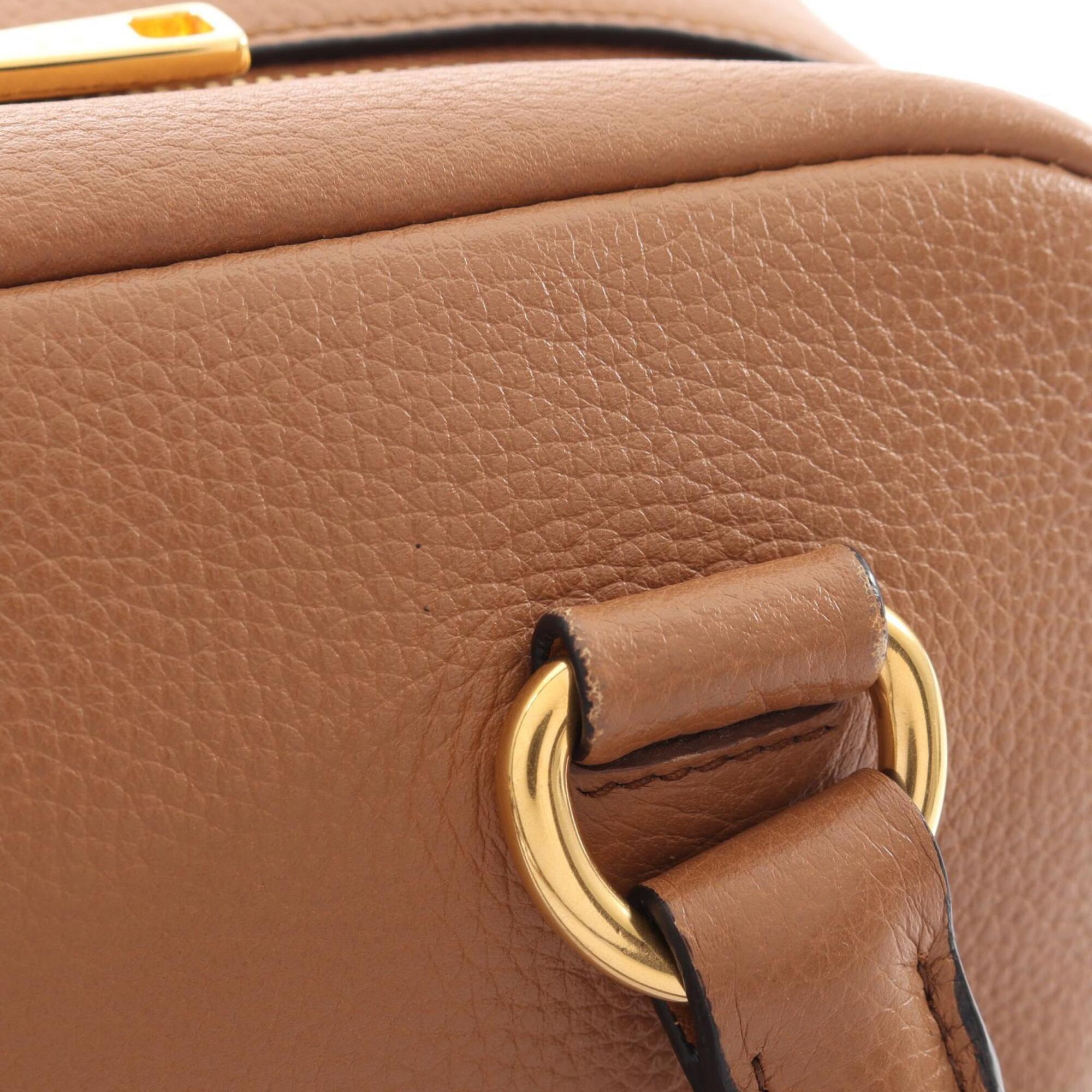 Prada Brown Leather Handbag (Pre-Owned)