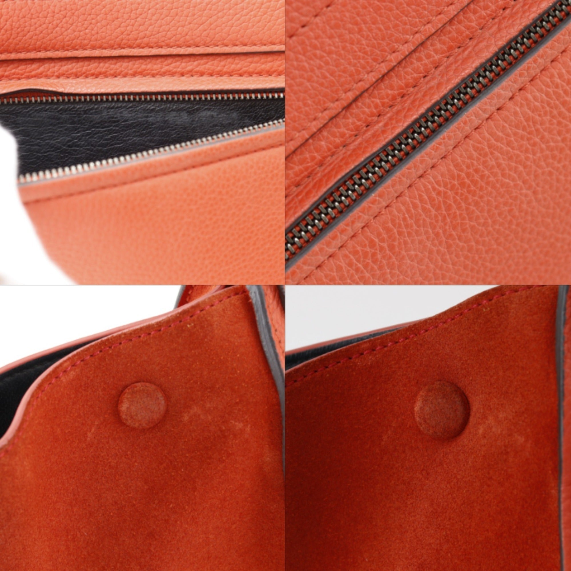 Celine Orange Leather Handbag (Pre-Owned)