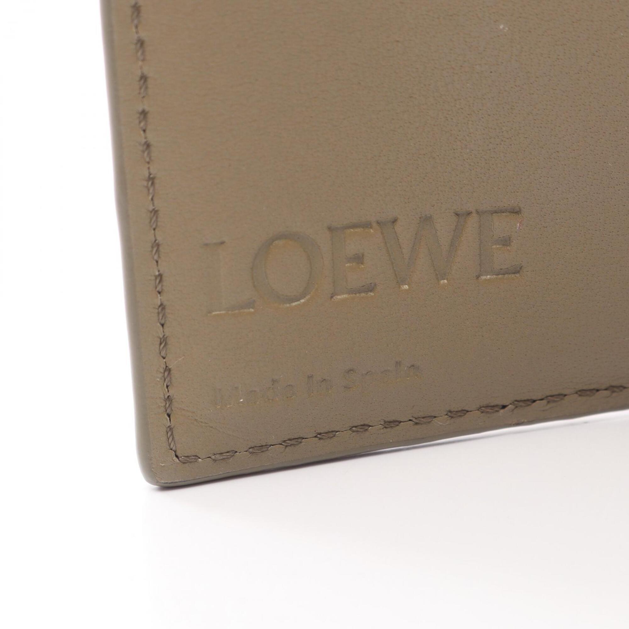 Loewe Beige Leather Wallet (Tri-Fold) (Pre-Owned)