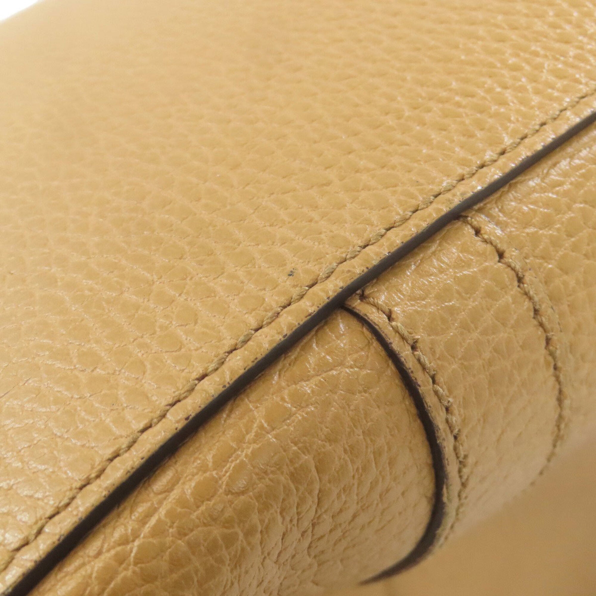 Gucci Beige Leather Tote Bag (Pre-Owned)