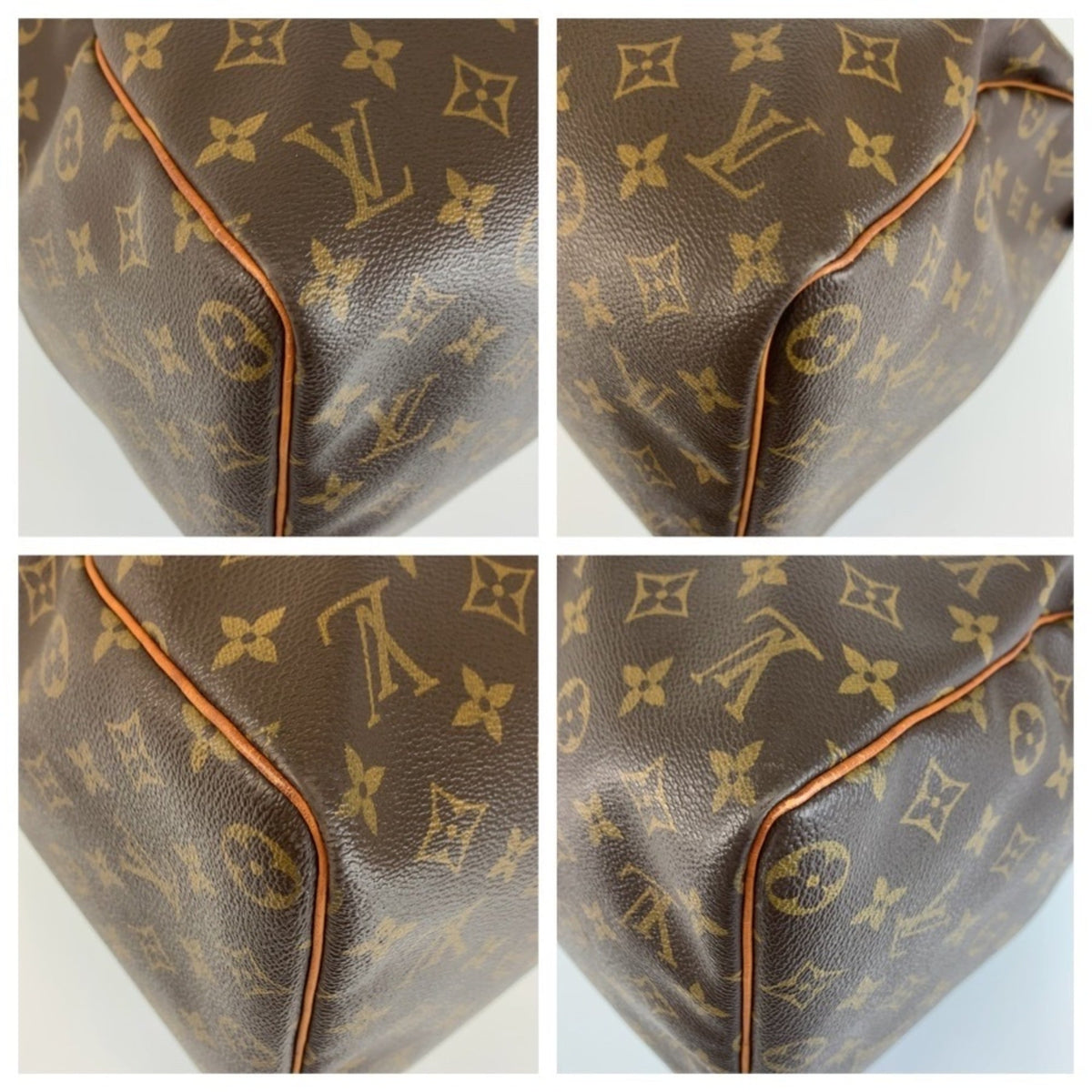 Louis Vuitton Brown Pvc Leather Boston Bag (Pre-Owned)