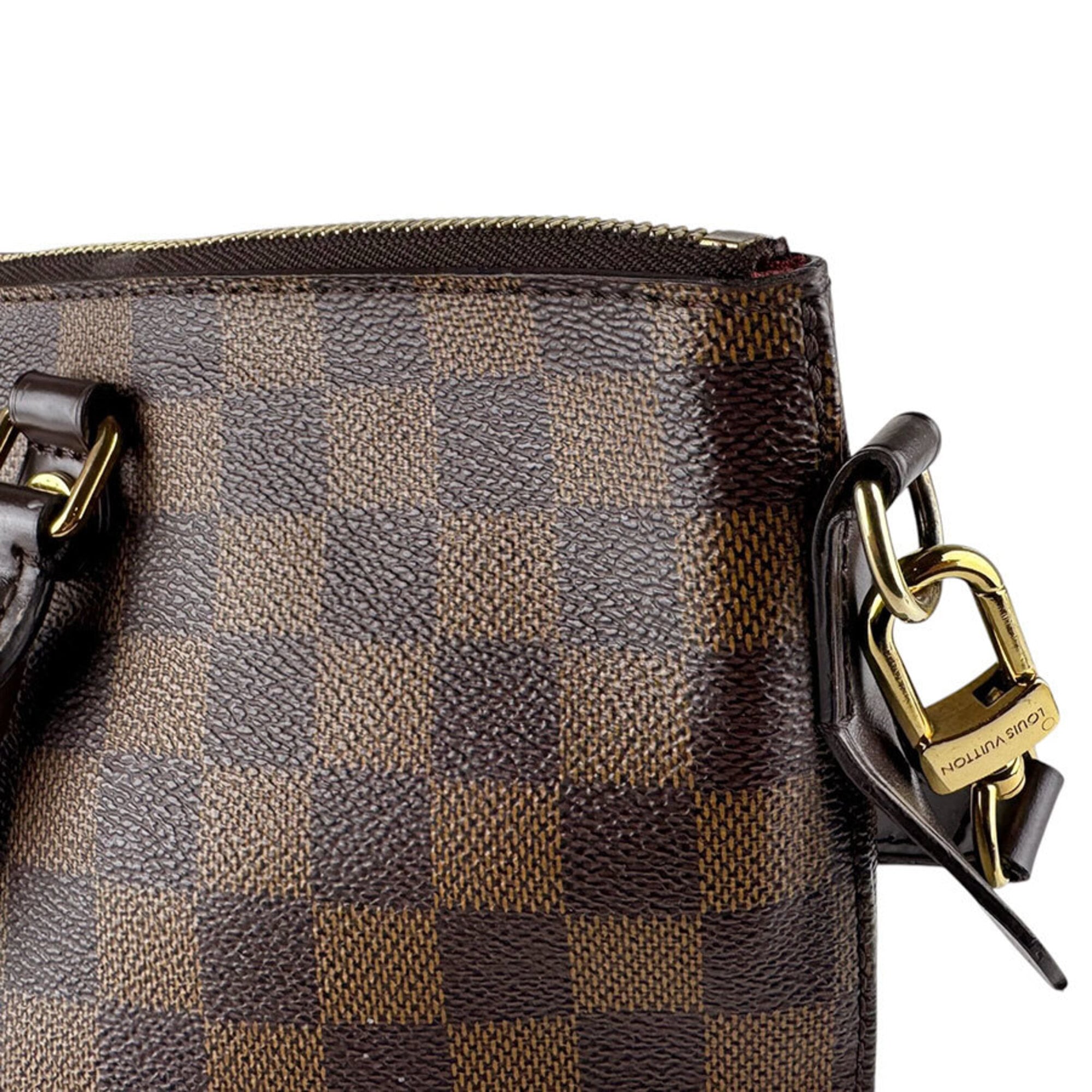 Louis Vuitton Damier Canvas Ebene Damier Canvas Handbag Shoulder Bag (Pre-Owned)
