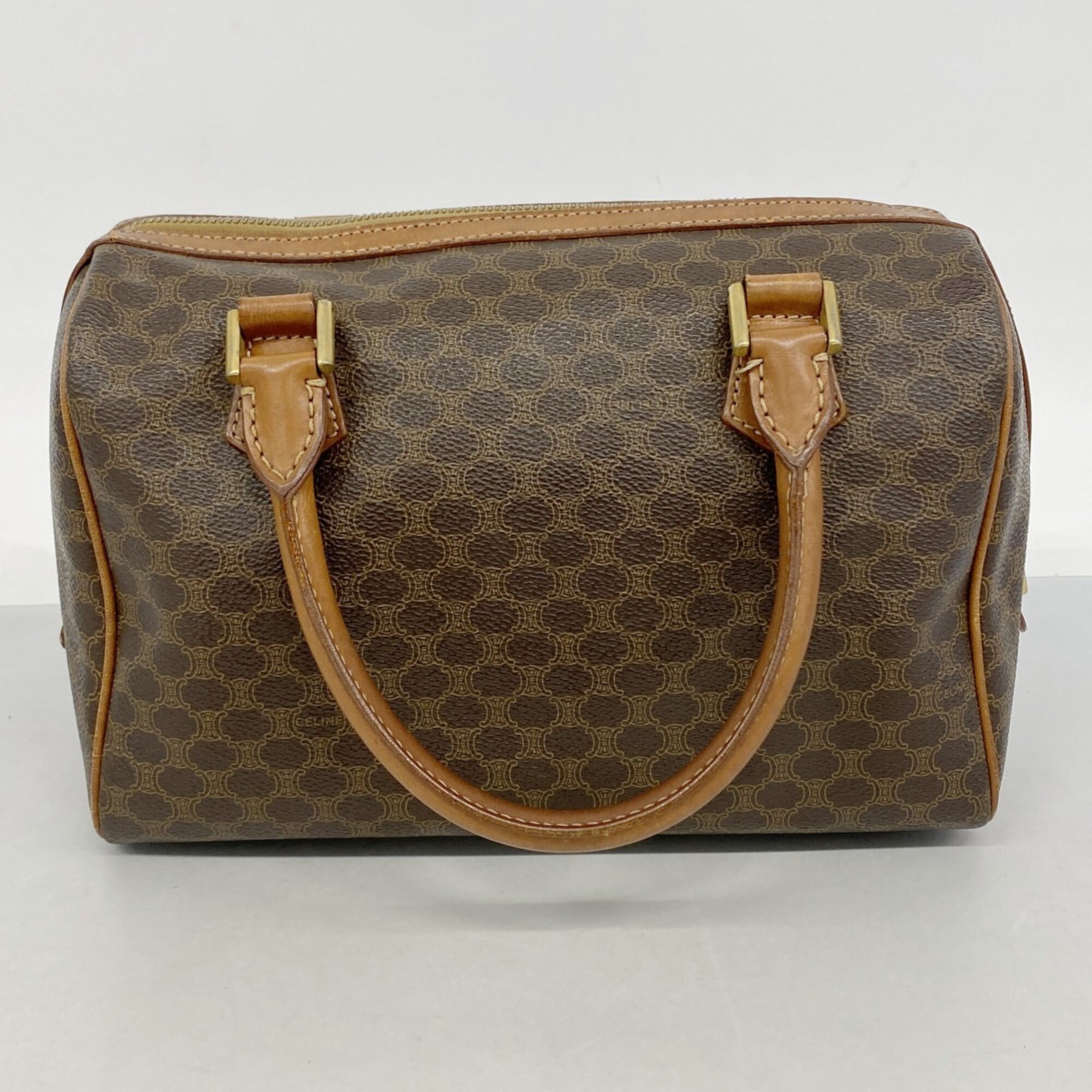 Celine Brown Pvc Handbag (Pre-Owned)