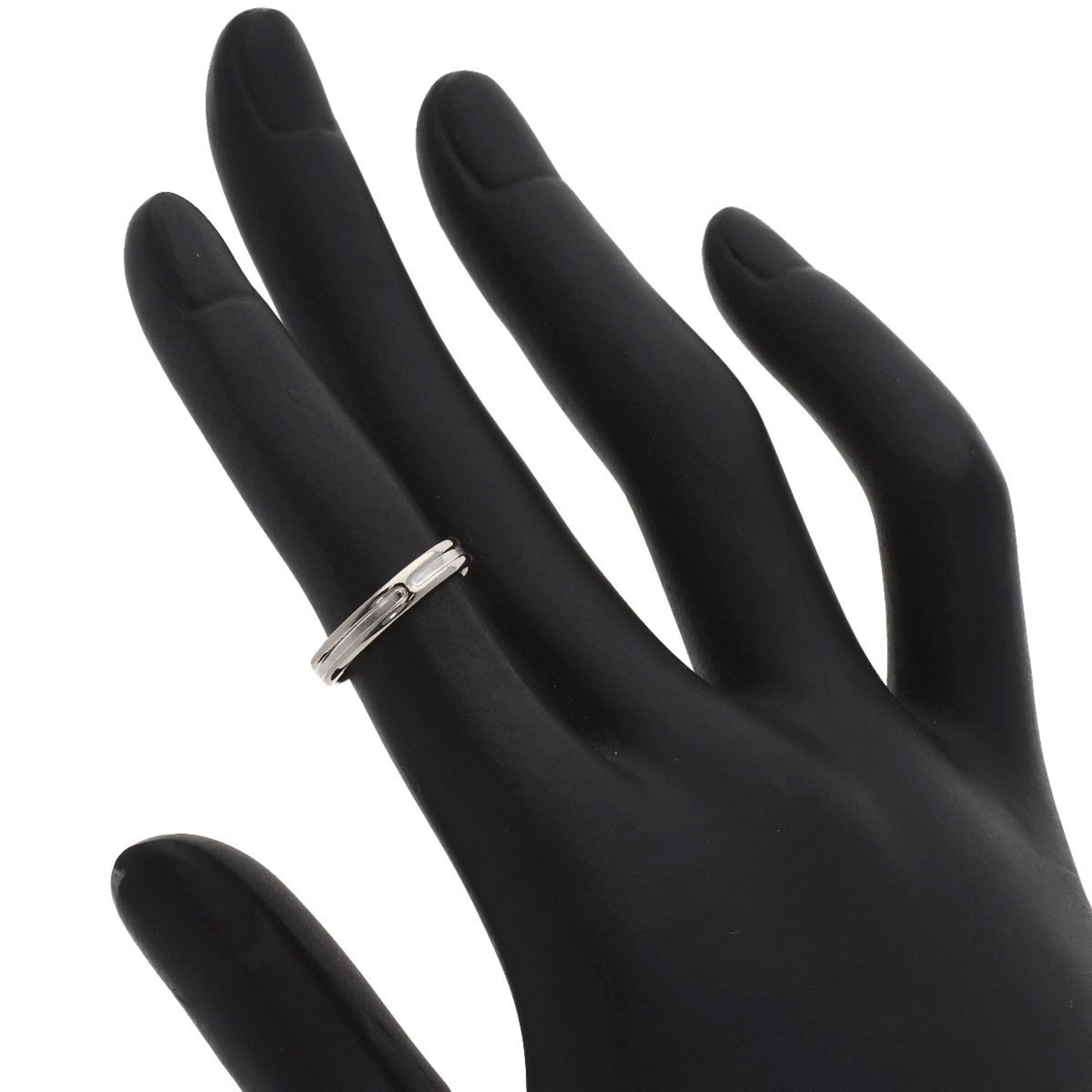Hermes White Gold (18K) Band Ring (Pre-Owned)